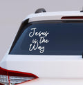 Jesus is the Way Sticker Decal,Jesus Decal,Jesus is the Way Decal Bumper Sticker,Faith Sticker,Christian Car Decal,Religious Vinyl Decal