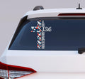 Floral Cross Inspirational Christian Jesus Sticker,He She Loves Jesus Vinly Car Decal,Christian Sticker for Car,Laptop,Water Bottle and More