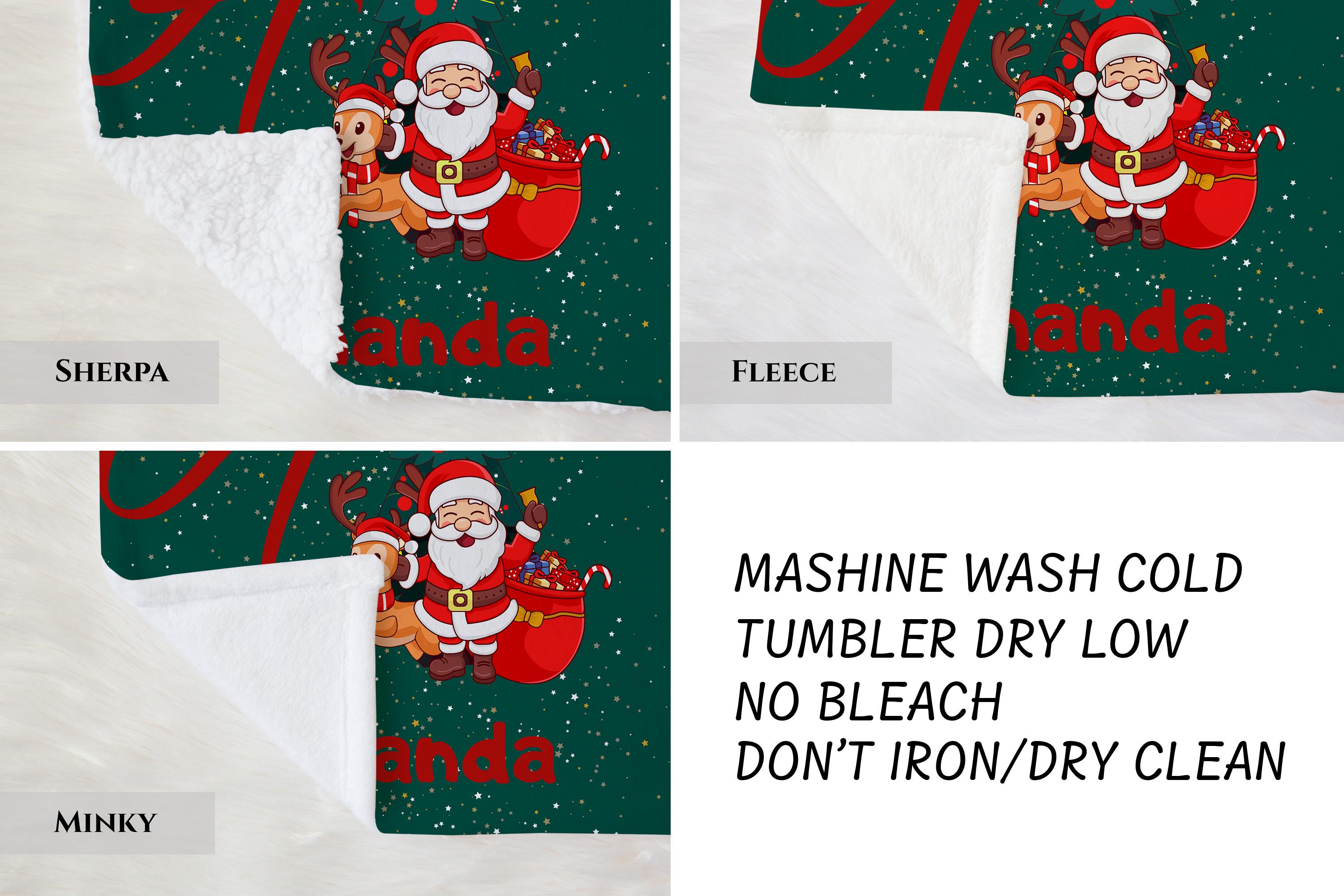 Personalized Christmas Blanket,Custom Name Xmas Blanket,Home Decor Christmas Gift for Kid Family Friend,Winter Holiday Xmas Gift,Xmas Throw