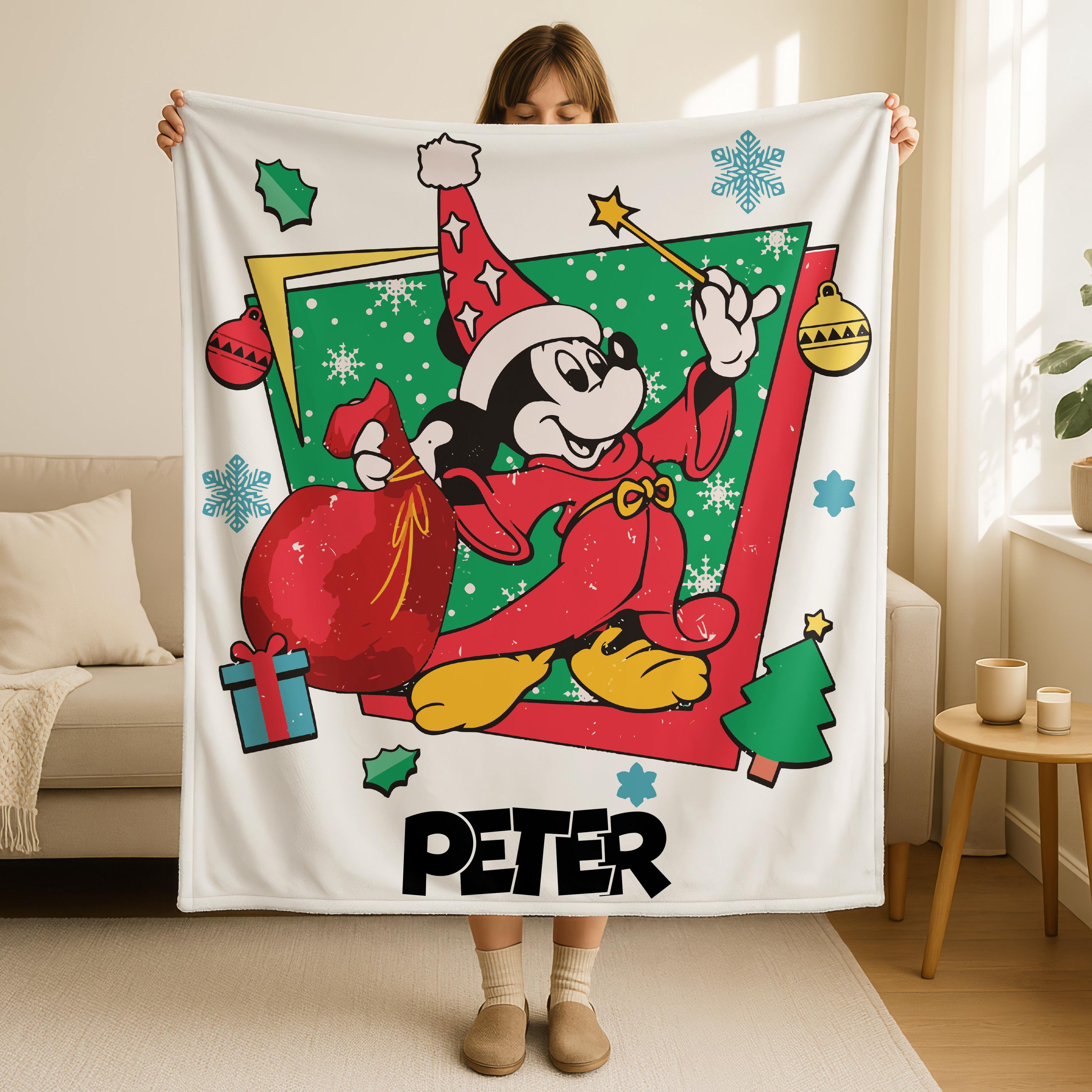 Sorcerer Mickey Throw Blanket, Disneyland Mickey Mouse Blanket, Fantasia's The Sorcerer Blanket, Magic Kingdom Blanket, Magician Mickey