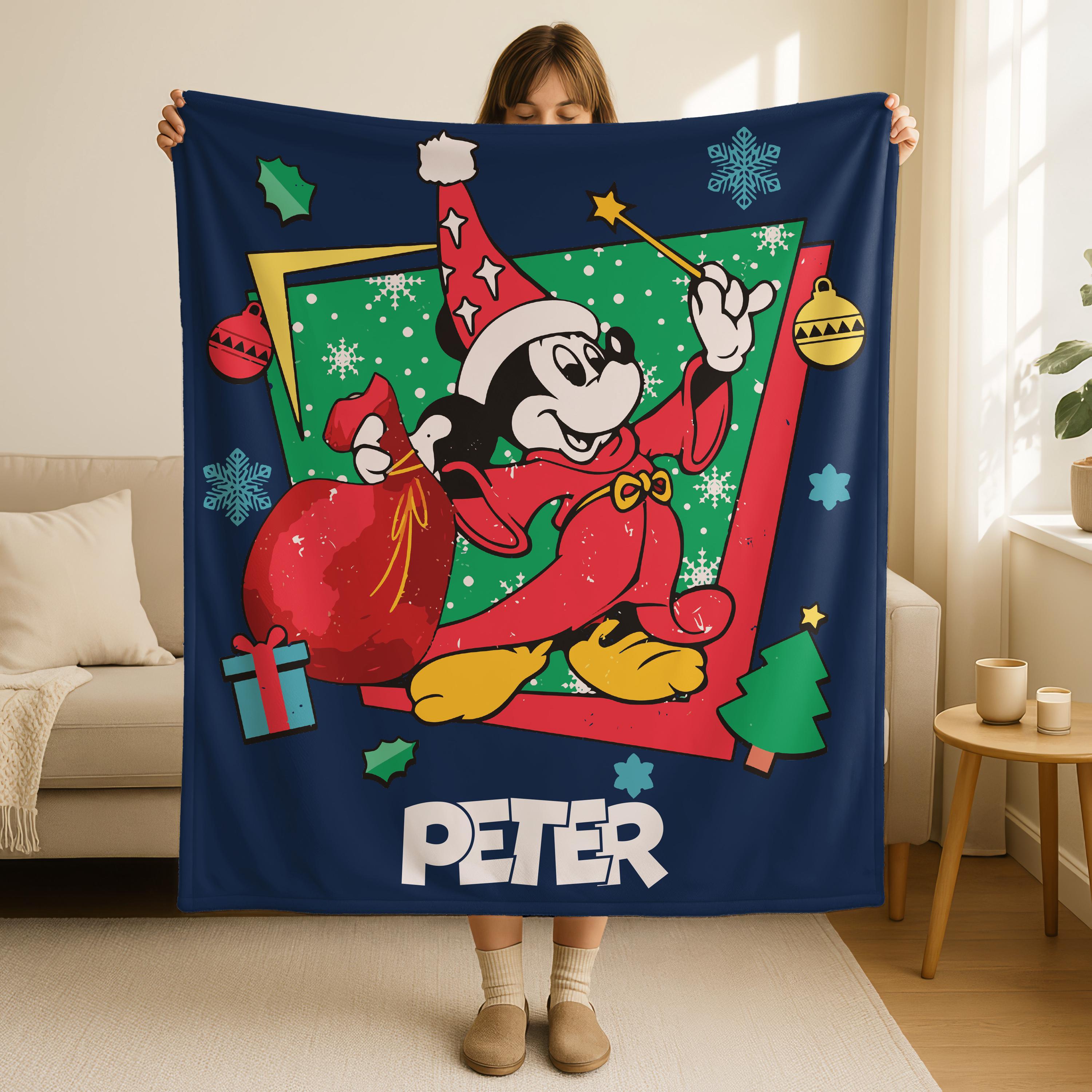 Sorcerer Mickey Throw Blanket, Disneyland Mickey Mouse Blanket, Fantasia's The Sorcerer Blanket, Magic Kingdom Blanket, Magician Mickey