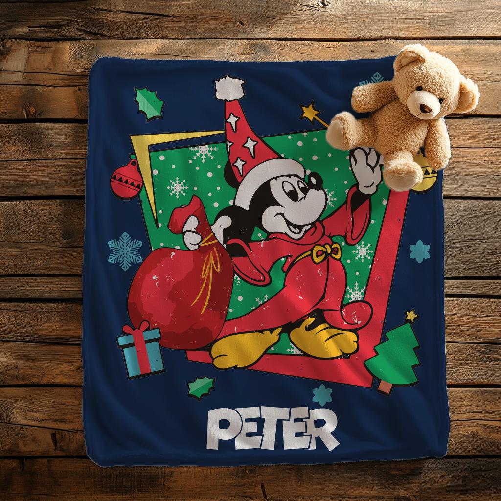 Sorcerer Mickey Throw Blanket, Disneyland Mickey Mouse Blanket, Fantasia's The Sorcerer Blanket, Magic Kingdom Blanket, Magician Mickey