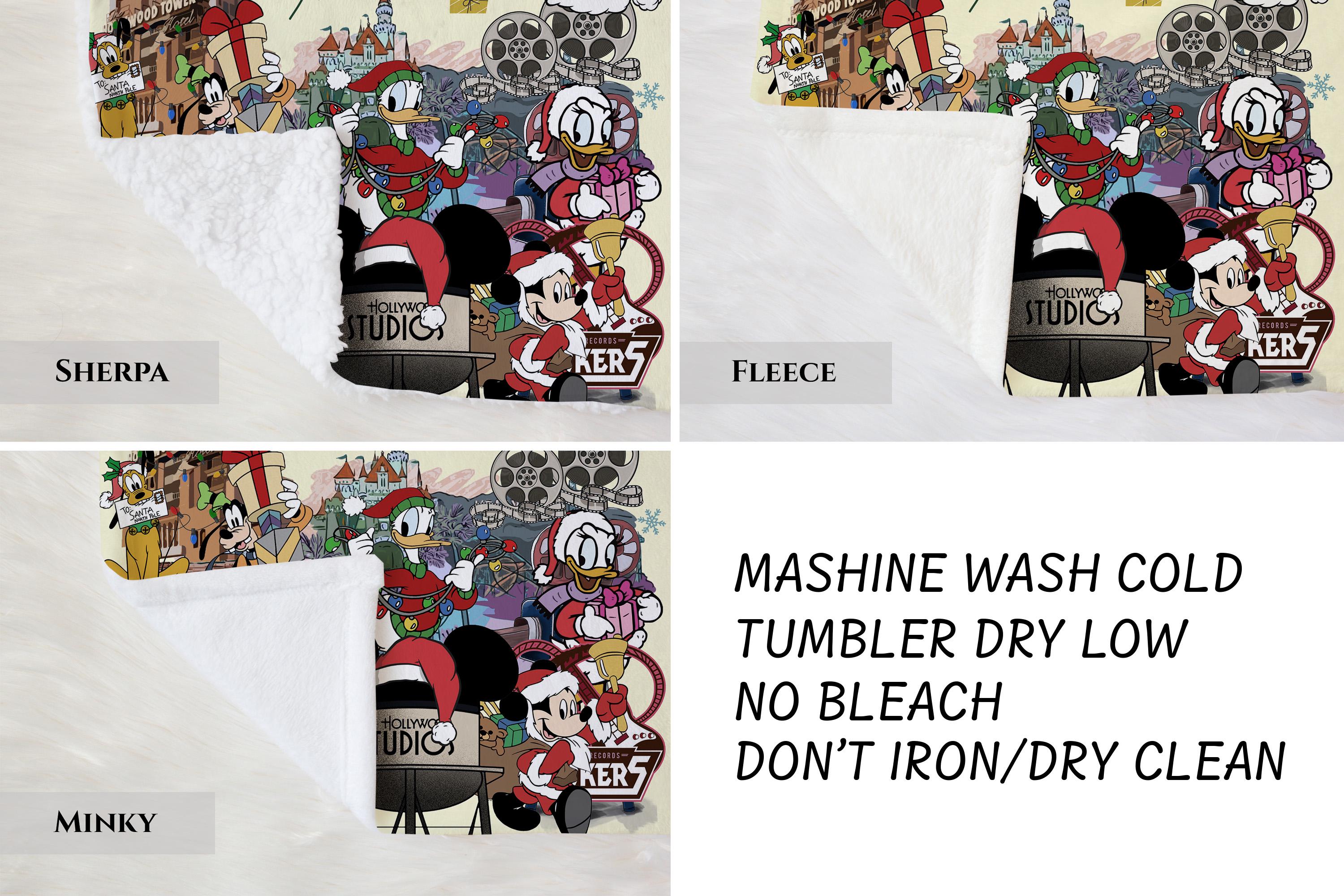 Jollywood Nights Mickey and Friends Blanket,Cozy Family Blanket, Disney Vacation Gift, Home Decor Blanket,Christmas Movie Watching Blanket