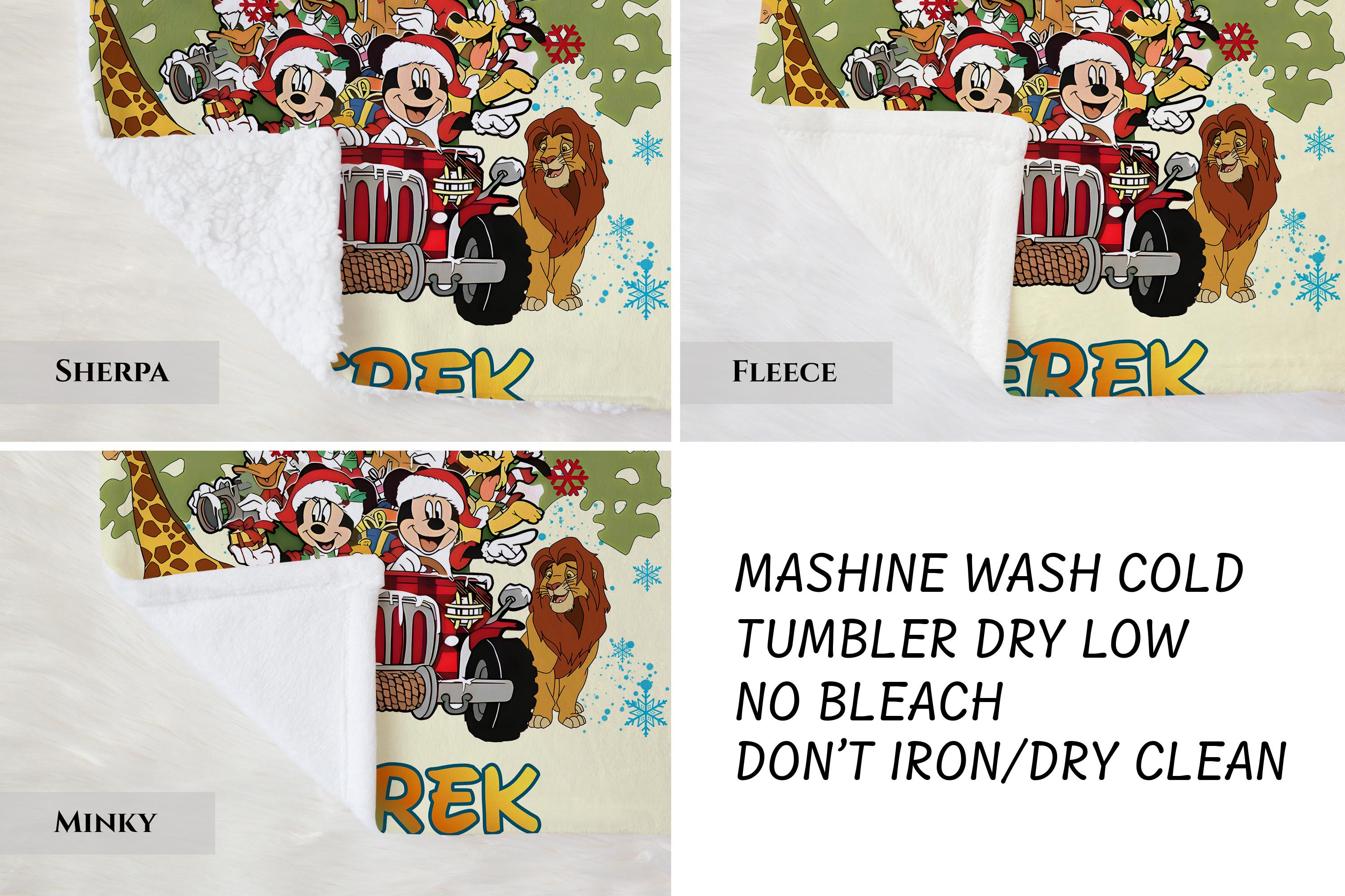 Custom Name Animal Kingdom Blanket,Disney Safari Mode Throw,Mickey & Friends Christmas Gift,Disney Christmas Gift,Kids Nursery Blanket Gift