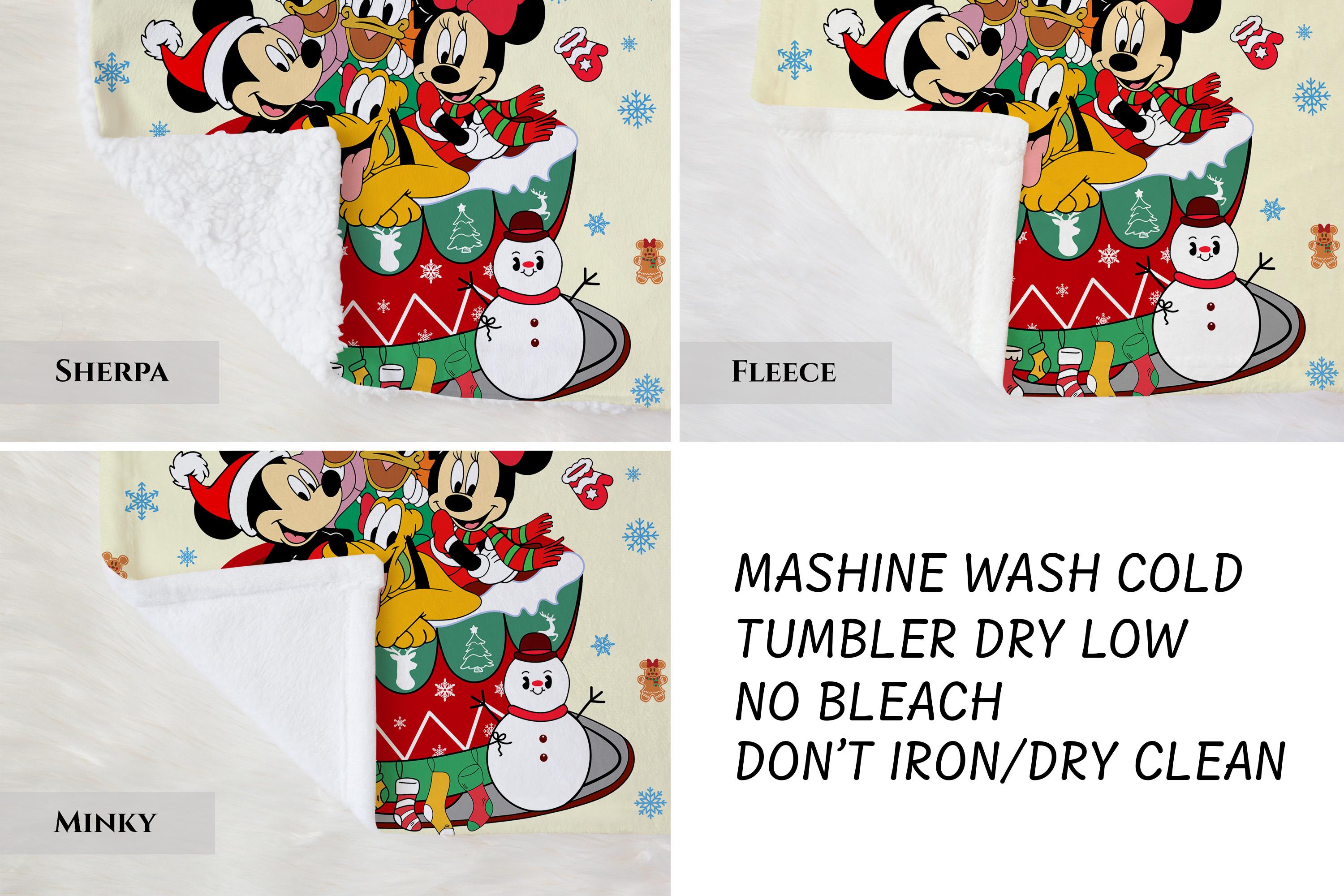 Disney Christmas Mickey And Friends Throw Blanket,Mickey Minnie Donald Daisy Pluto Goofy Blanket, Disneyland Movie Gift Blanket,Nursery Gift