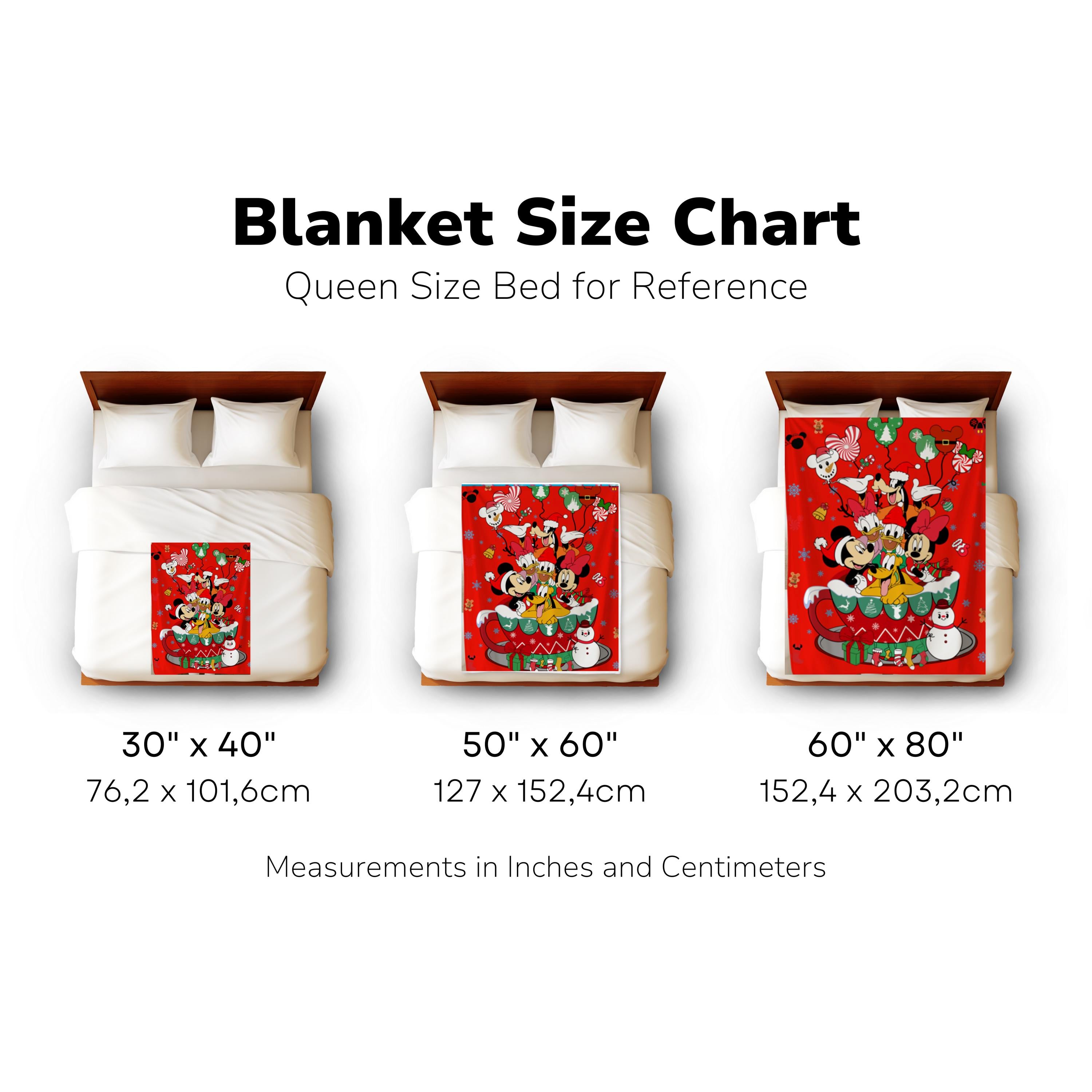 Disney Christmas Mickey And Friends Throw Blanket,Mickey Minnie Donald Daisy Pluto Goofy Blanket, Disneyland Movie Gift Blanket,Nursery Gift