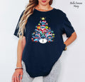 Disney Santa Stitch Christmas Lights Shirt, Magic Kingdom Holiday Gift, Disneyland Christmas Trip Shirt, Festive Family Matching Xmas Tees