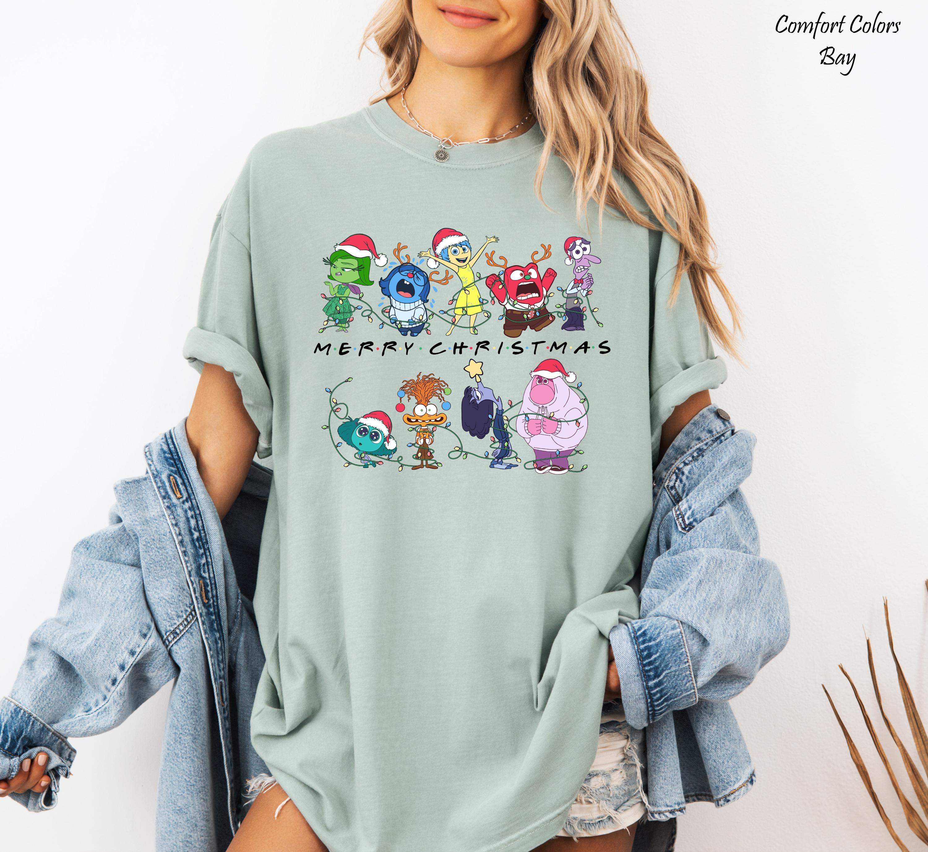 Inside Out Merry Christmas Shirt, Disneyland Trip Family Matching Tee,  Inside Out Pixar, Magical Vacation Tees, Inside Out Characters Tee