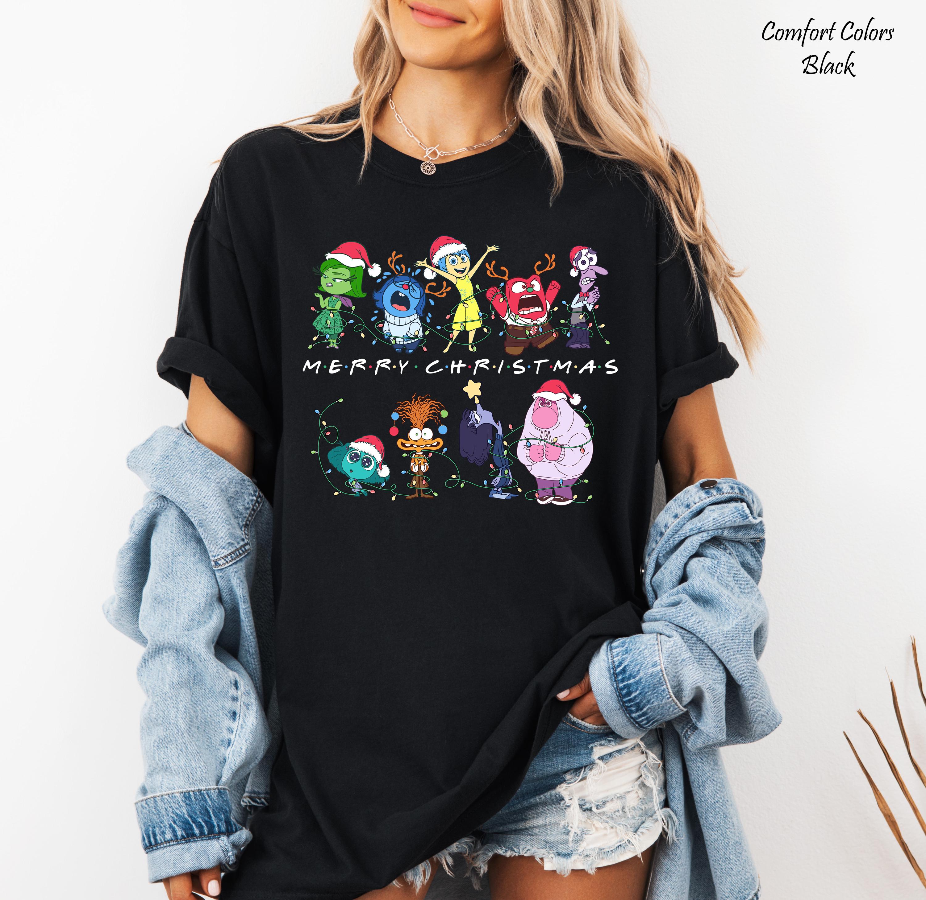 Inside Out Merry Christmas Shirt, Disneyland Trip Family Matching Tee,  Inside Out Pixar, Magical Vacation Tees, Inside Out Characters Tee