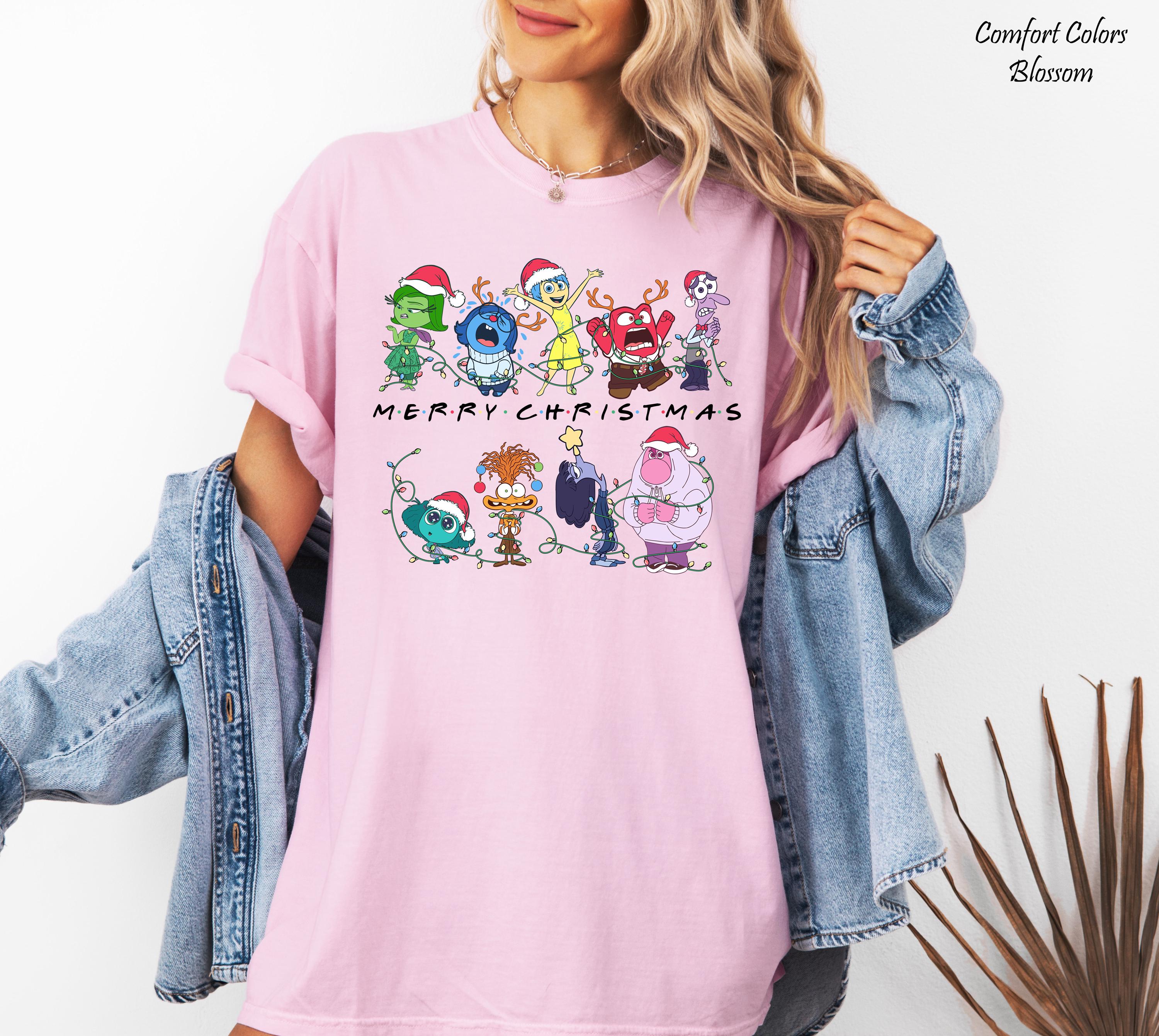 Inside Out Merry Christmas Shirt, Disneyland Trip Family Matching Tee,  Inside Out Pixar, Magical Vacation Tees, Inside Out Characters Tee