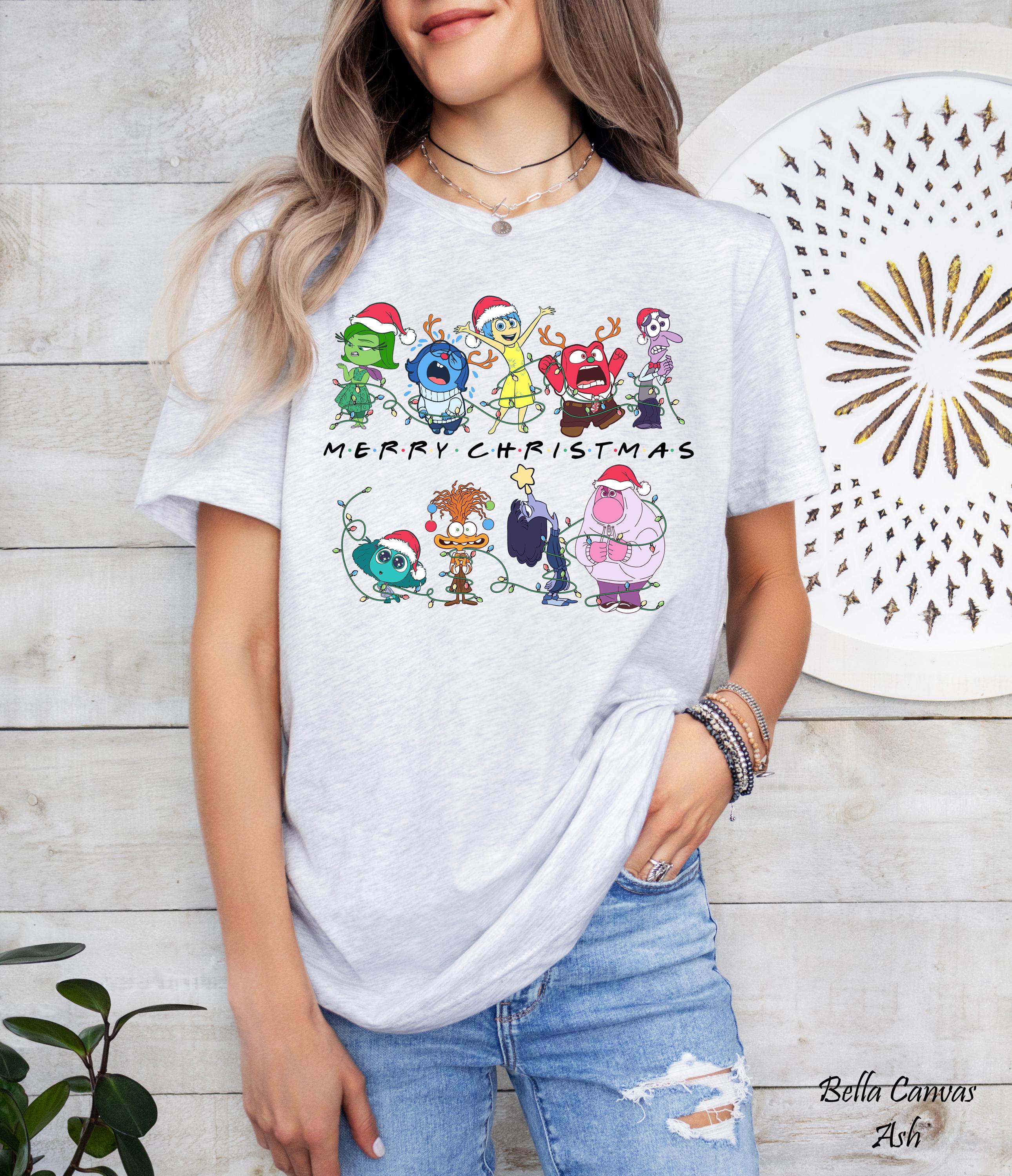 Inside Out Merry Christmas Shirt, Disneyland Trip Family Matching Tee,  Inside Out Pixar, Magical Vacation Tees, Inside Out Characters Tee