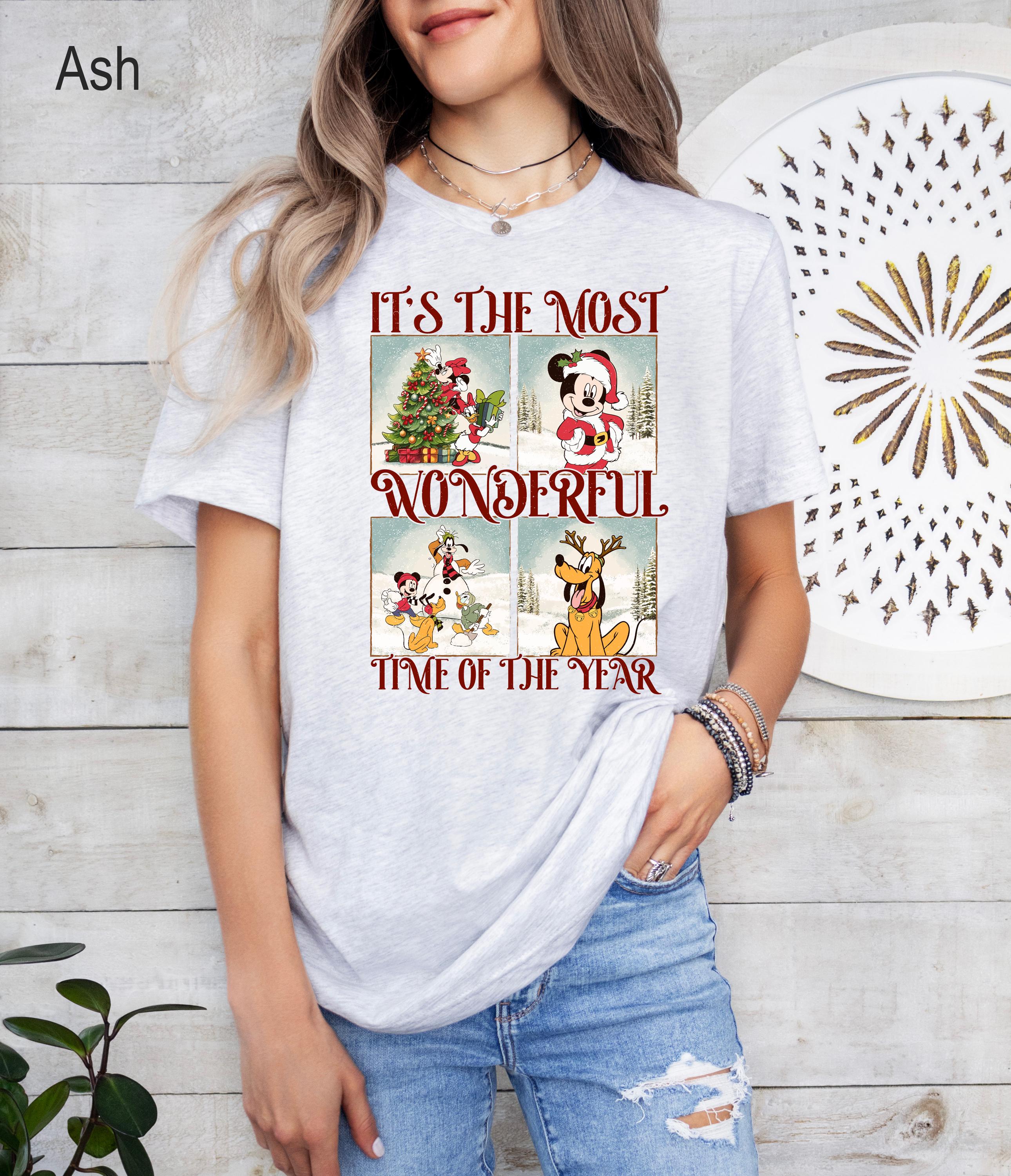 Disney It’s The Most Wonderful Time Of The Year, Mickey and Friends Christmas Shirt, Disney Family Christmas Shirt, Matching Christmas Tee