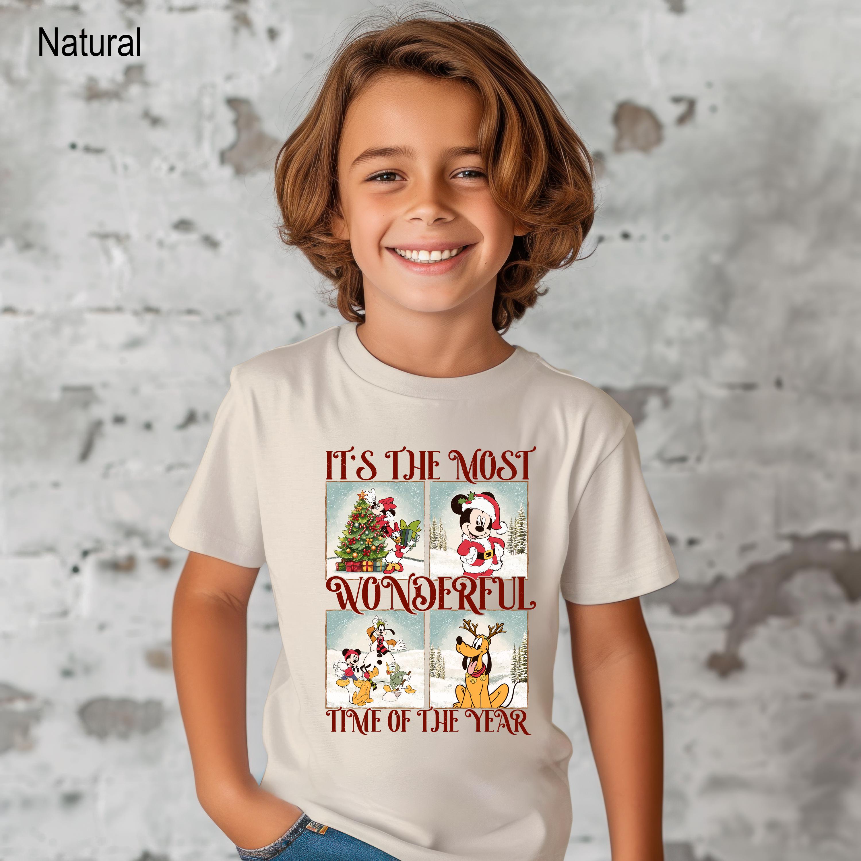 Disney It’s The Most Wonderful Time Of The Year, Mickey and Friends Christmas Shirt, Disney Family Christmas Shirt, Matching Christmas Tee