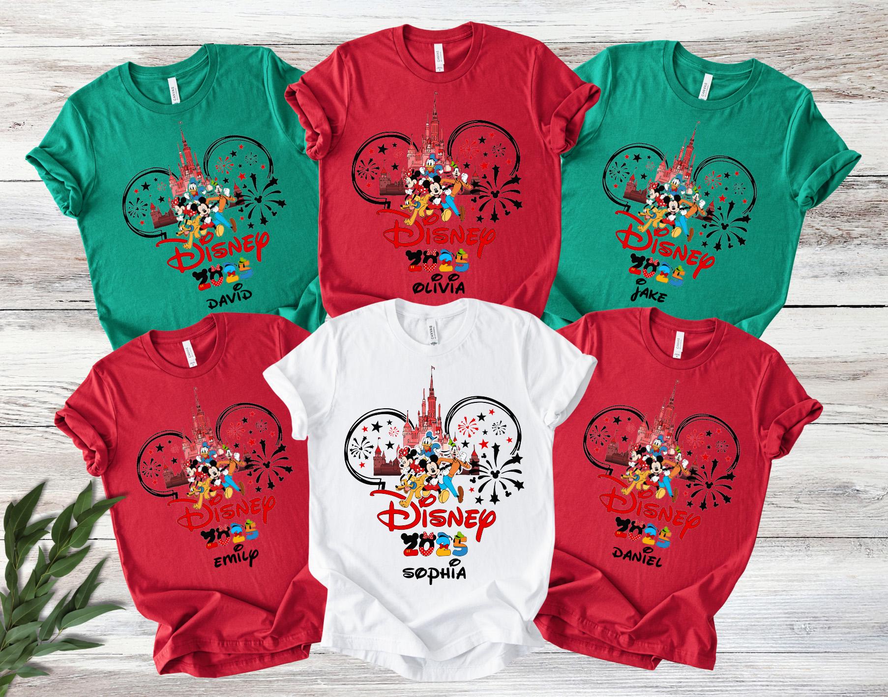 Custom Name Disneyland Shirt,Disney Trip 2026 shirt,Personalized Disney Family Vacation Shirt,Disneyworld Shirt,Disney Family Matching Shirt