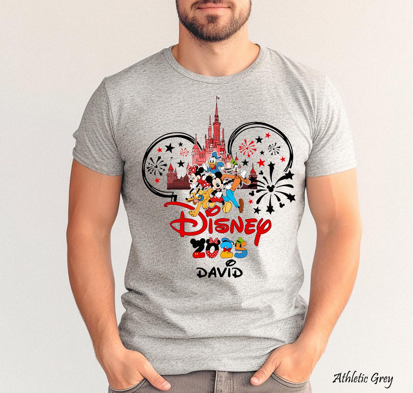 Custom Name Disneyland Shirt,Disney Trip 2026 shirt,Personalized Disney Family Vacation Shirt,Disneyworld Shirt,Disney Family Matching Shirt
