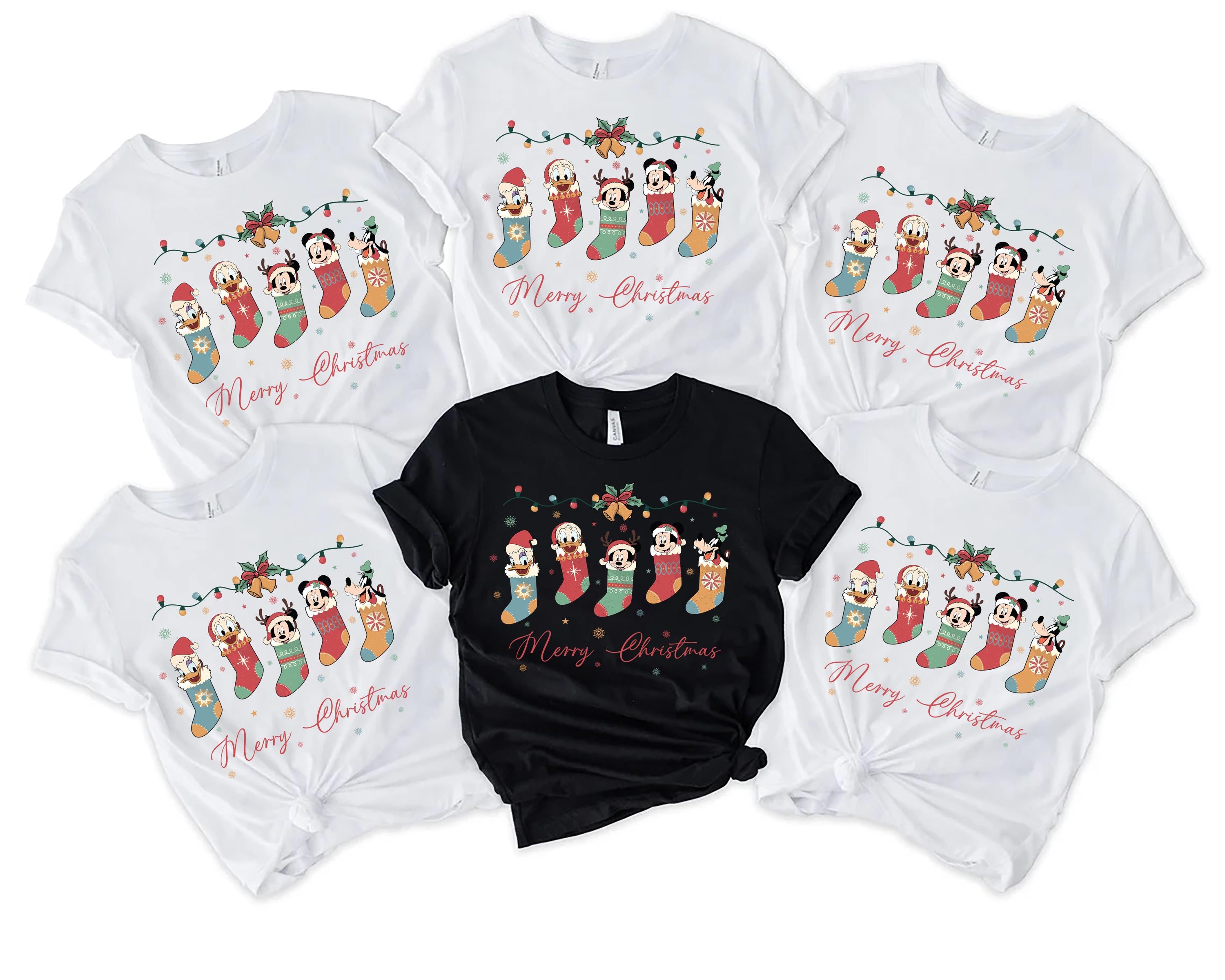 Disney Merry Christmas Matching Shirt,Disney Family Vacation 2026,Disney Family Trip,Magic Kingdom Shirt,Disneyworld Shirt,Mickey & Friends
