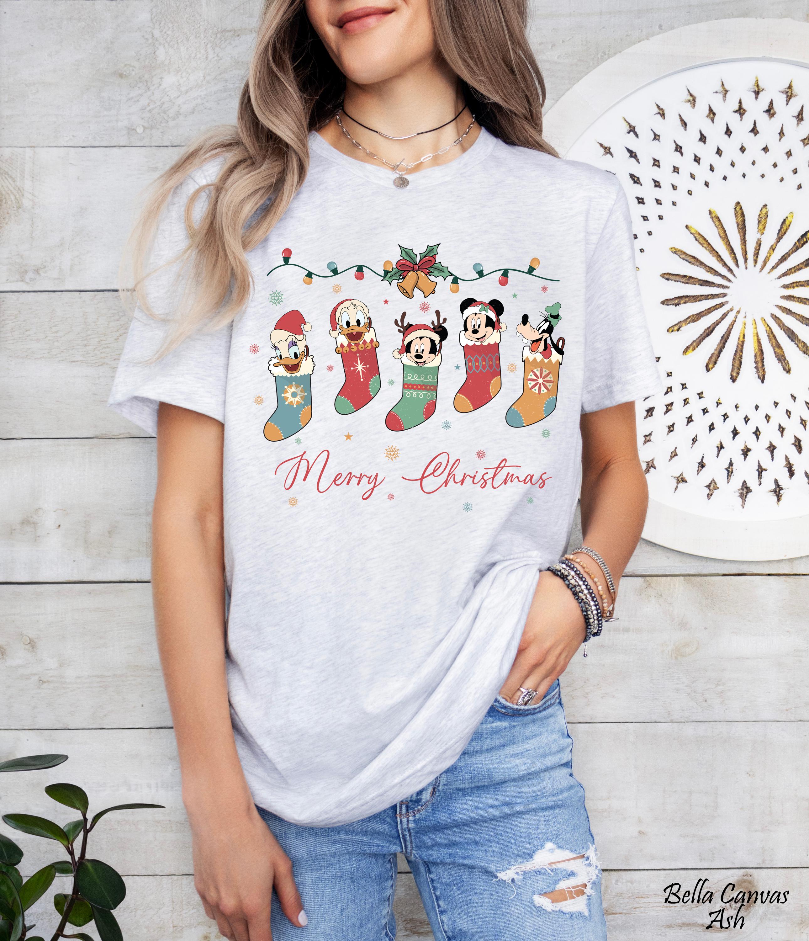 Disney Merry Christmas Matching Shirt,Disney Family Vacation 2026,Disney Family Trip,Magic Kingdom Shirt,Disneyworld Shirt,Mickey & Friends