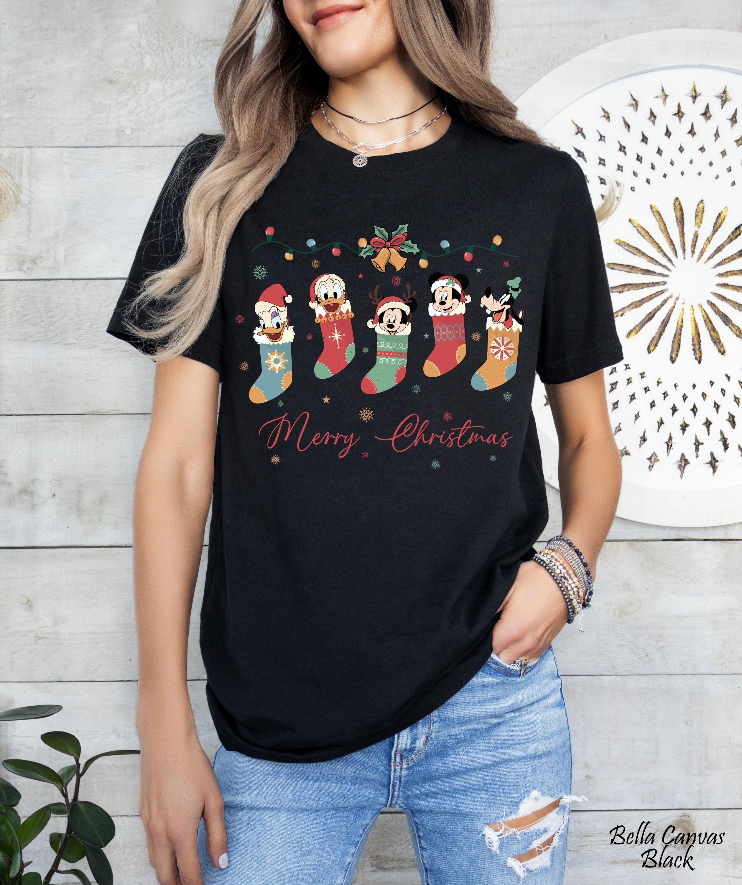 Disney Merry Christmas Matching Shirt,Disney Family Vacation 2026,Disney Family Trip,Magic Kingdom Shirt,Disneyworld Shirt,Mickey & Friends