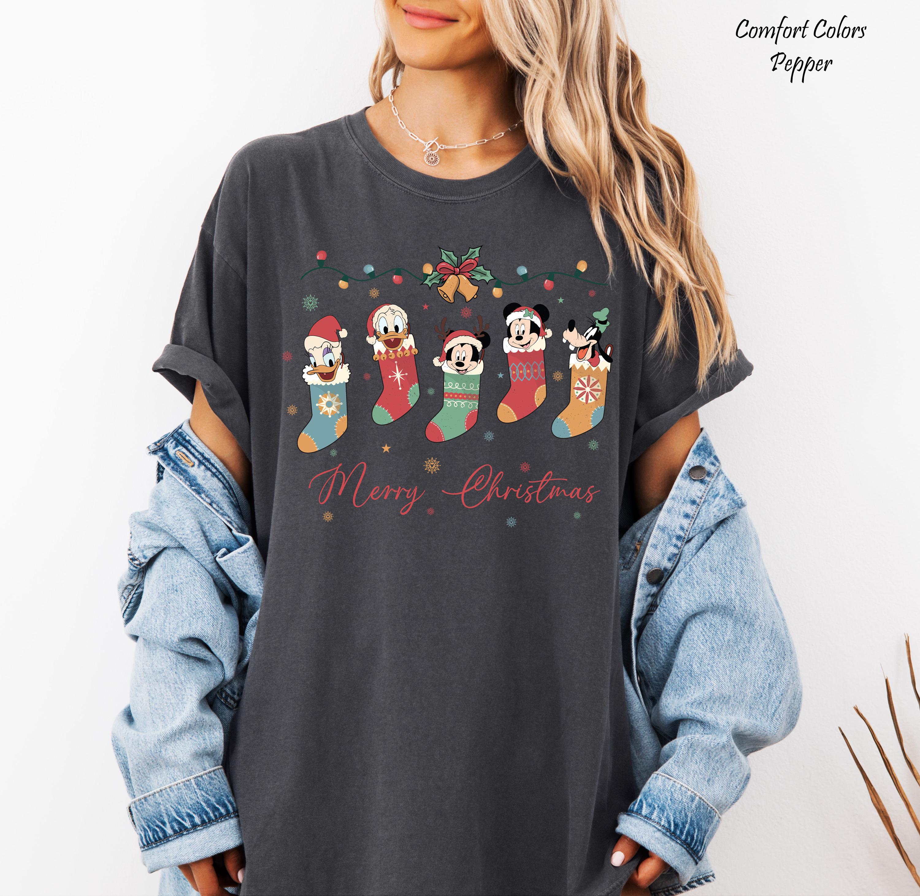 Disney Merry Christmas Matching Shirt,Disney Family Vacation 2026,Disney Family Trip,Magic Kingdom Shirt,Disneyworld Shirt,Mickey & Friends