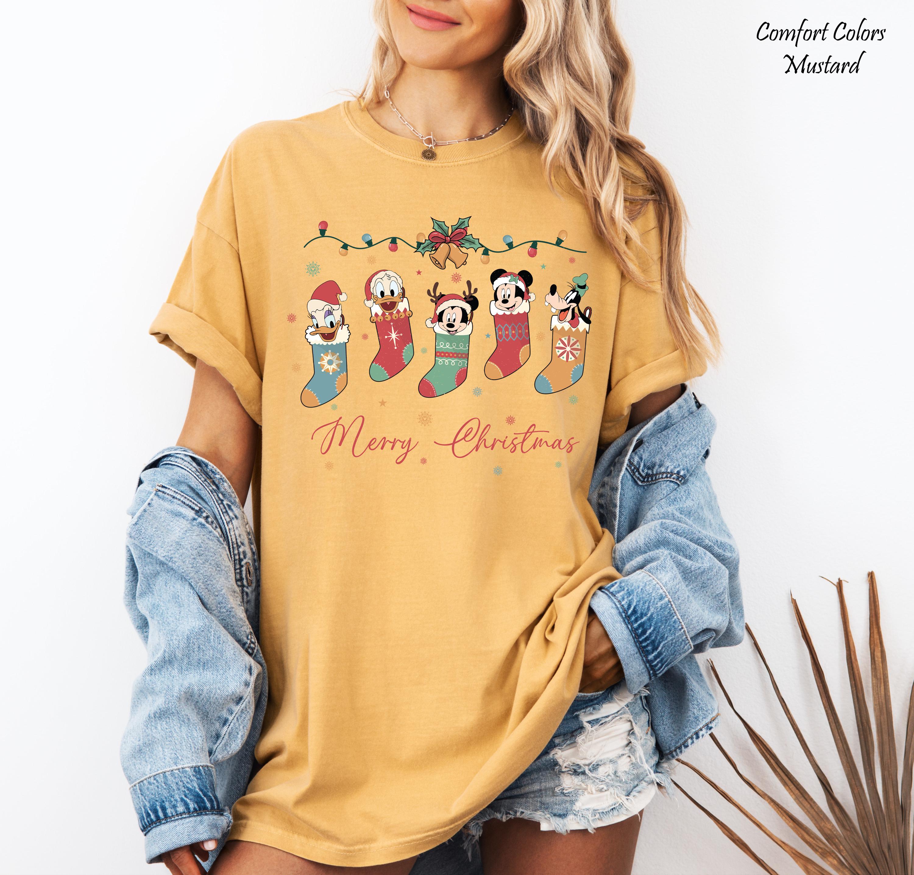 Disney Merry Christmas Matching Shirt,Disney Family Vacation 2026,Disney Family Trip,Magic Kingdom Shirt,Disneyworld Shirt,Mickey & Friends