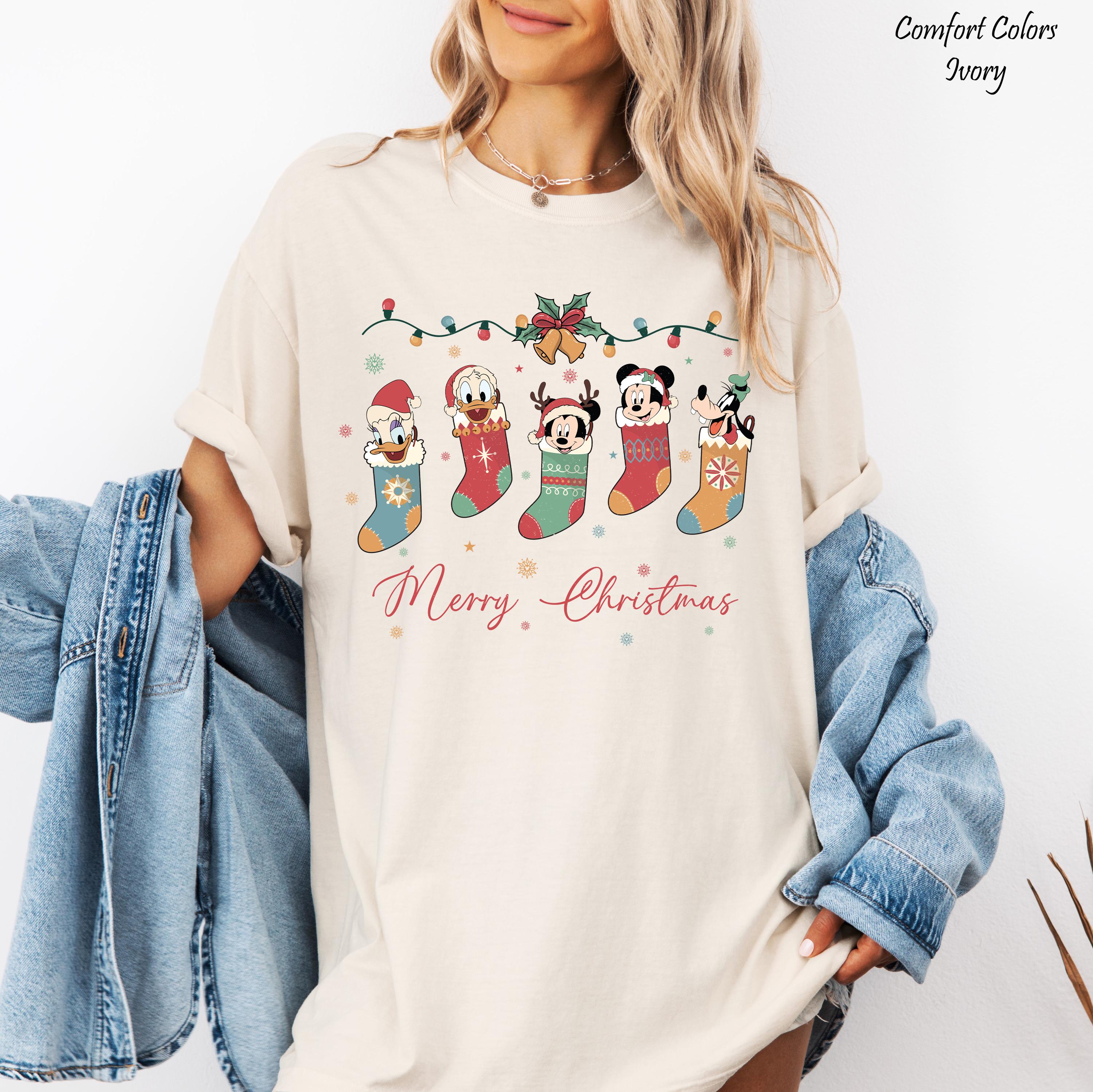 Disney Merry Christmas Matching Shirt,Disney Family Vacation 2026,Disney Family Trip,Magic Kingdom Shirt,Disneyworld Shirt,Mickey & Friends
