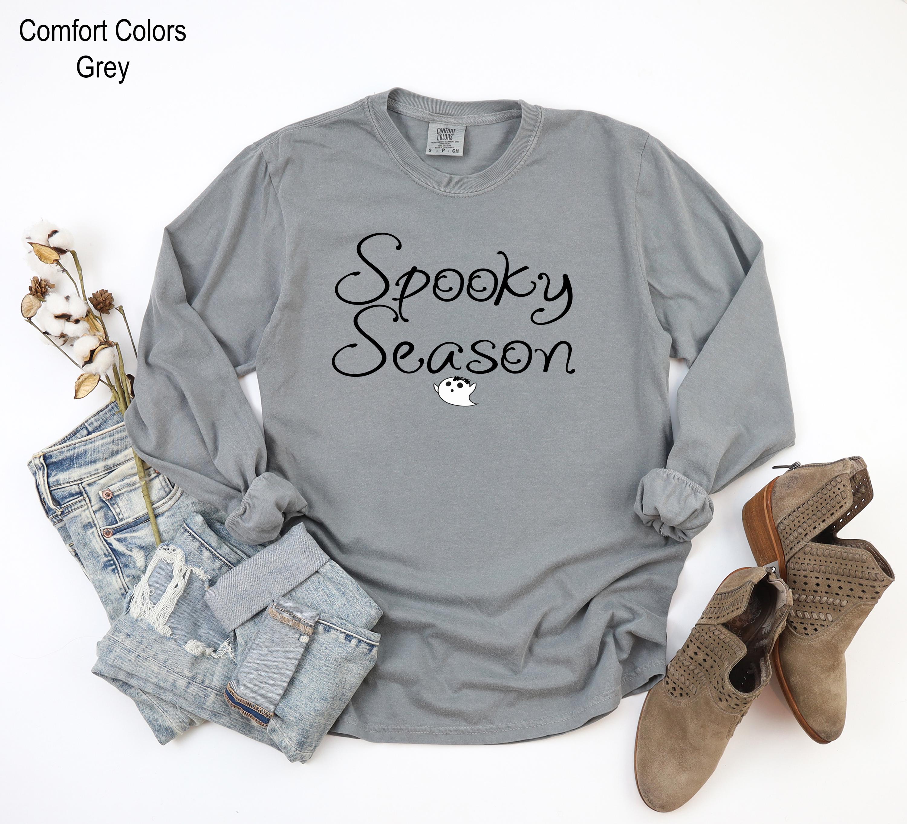 Spooky Season Sweatshirt, Spooky Halloween Shirt, Womens Halloween Shirt, Spooky Fall Shirt, Cute Ghost Halloween Sweatshirt, Ghost Shirt