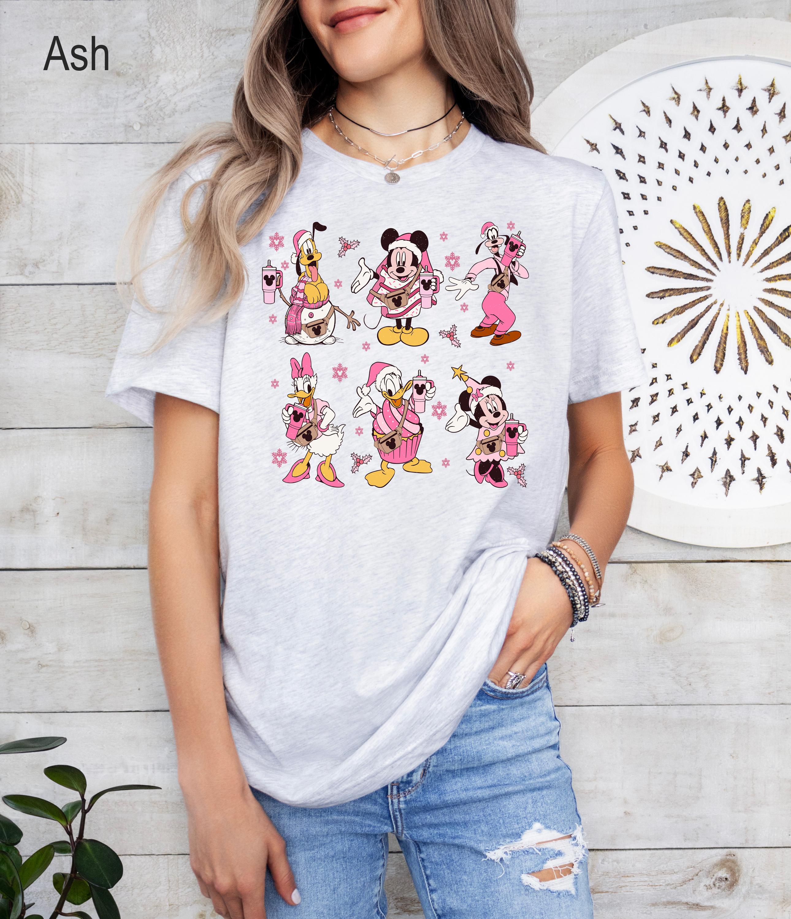 Mickey & Friends Christmas Shirt, Disney Christmas Tee, Disneyland Holiday Vacation Shirt, Disney Retro Shirt, Disney Minnie Mouse  Shirt
