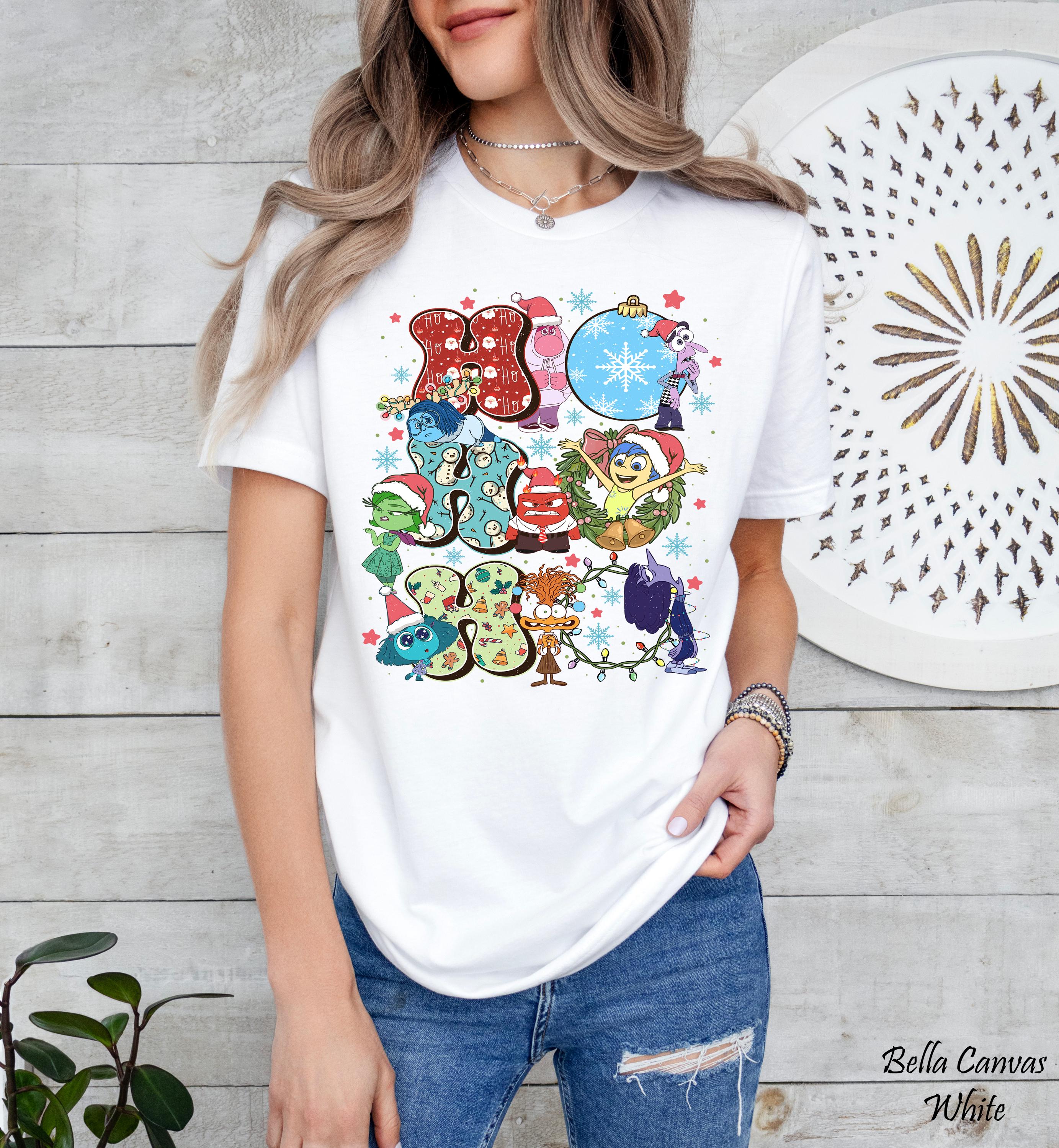 Ho Ho Ho Inside Out Christmas Shirt,Disneyland Family Christmas Shirt,Inside Out Characters Shirt,Disney Emotions Shirt,Mental Health Shirt