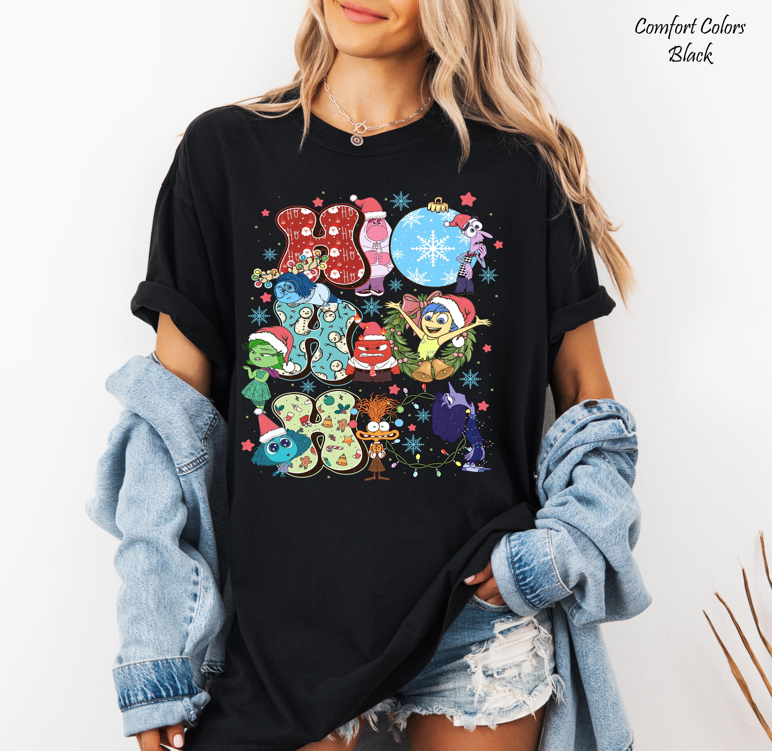 Ho Ho Ho Inside Out Christmas Shirt,Disneyland Family Christmas Shirt,Inside Out Characters Shirt,Disney Emotions Shirt,Mental Health Shirt
