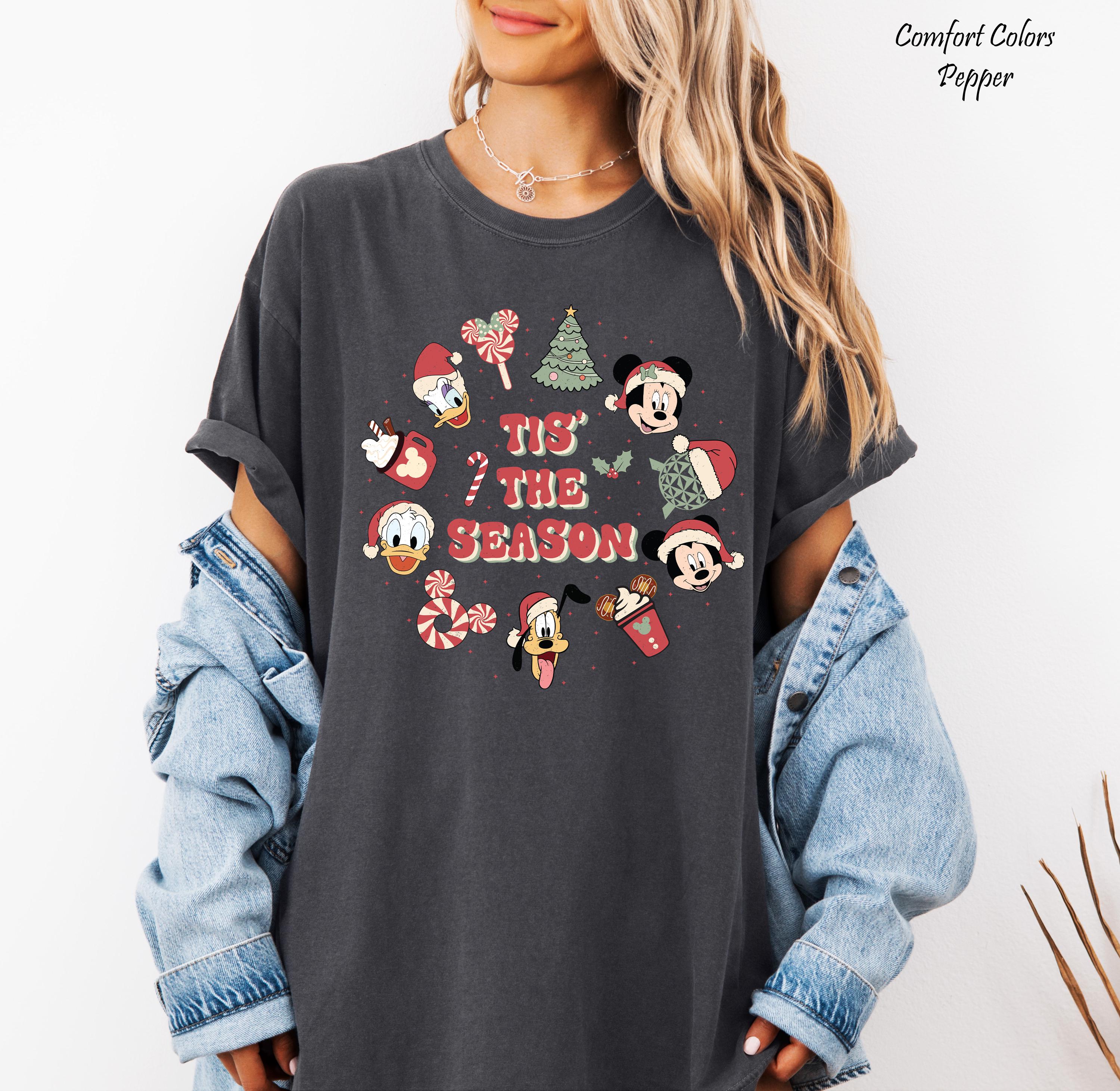 Disney Tis The Season Matching Shirt, Christmas Mickey Shirt, Magic Kingdom Christmas Shirt,Disney Trip shirt,Disney Family Vacation Shirt