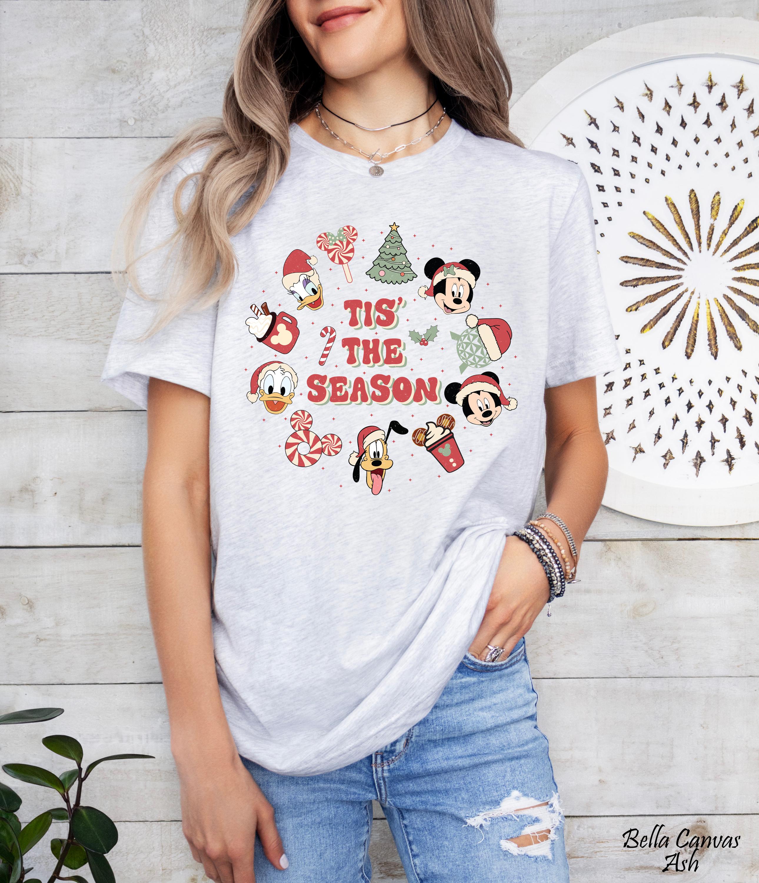 Disney Tis The Season Matching Shirt, Christmas Mickey Shirt, Magic Kingdom Christmas Shirt,Disney Trip shirt,Disney Family Vacation Shirt