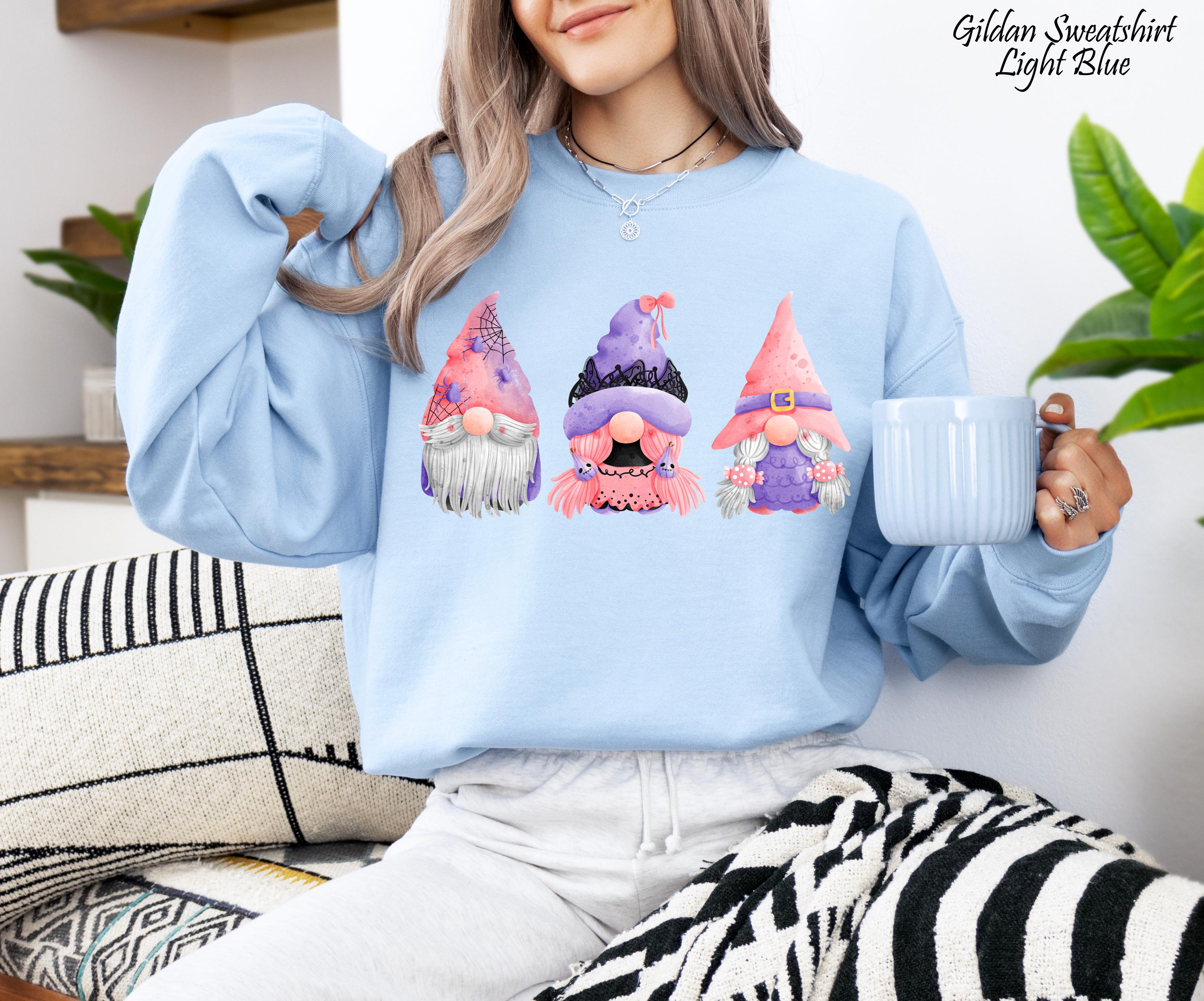 Halloween Gnomes Sweatshirt, Halloween Funny Shirt, Halloween Gnome Tee, Spooky Gnome Sweatshirt, Halloween Party Shirt, Halloween Gift