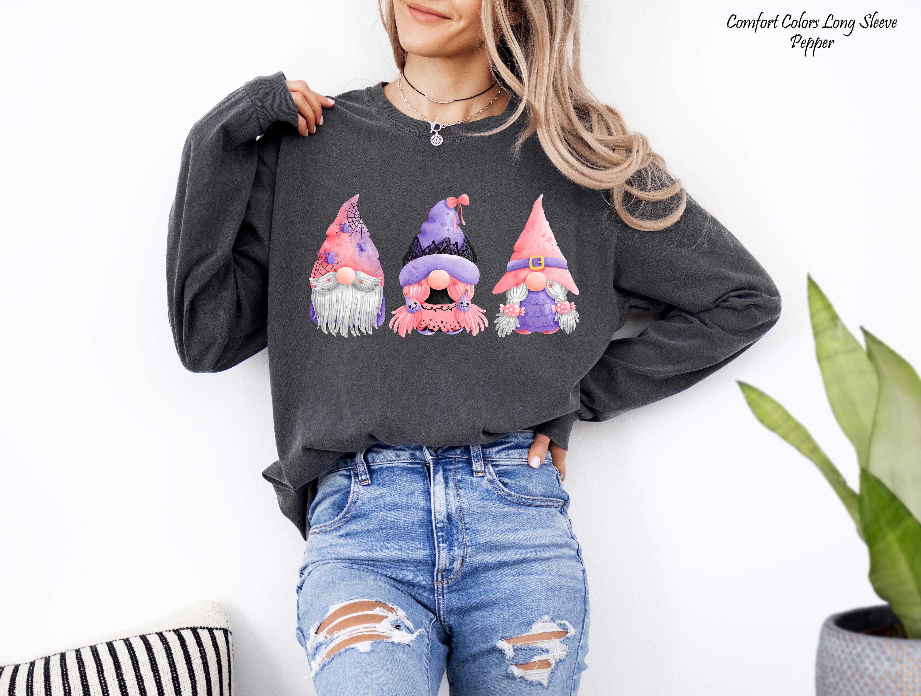 Halloween Gnomes Sweatshirt, Halloween Funny Shirt, Halloween Gnome Tee, Spooky Gnome Sweatshirt, Halloween Party Shirt, Halloween Gift