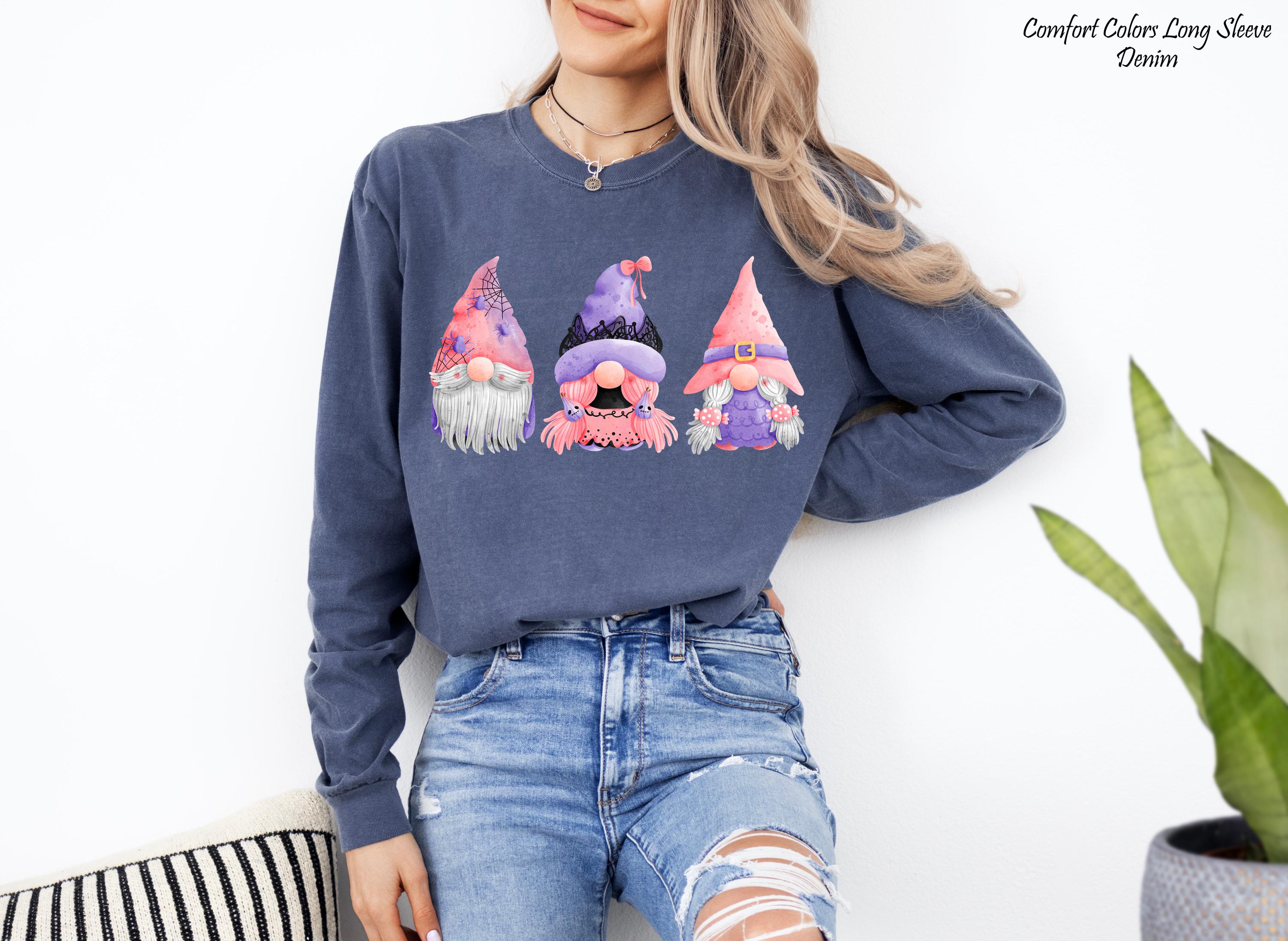 Halloween Gnomes Sweatshirt, Halloween Funny Shirt, Halloween Gnome Tee, Spooky Gnome Sweatshirt, Halloween Party Shirt, Halloween Gift