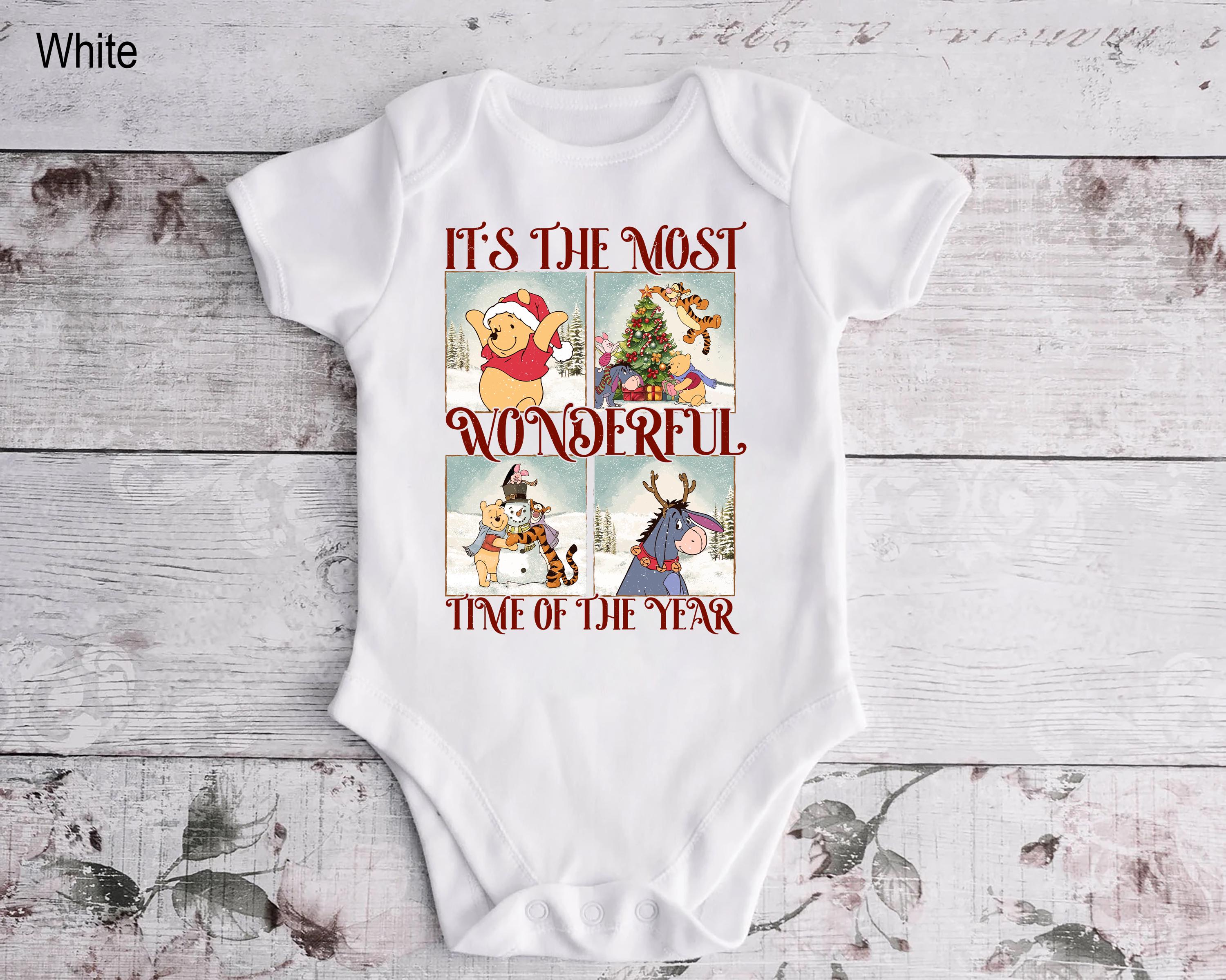 Disney Winnie the Pooh and Friends Christmas Shirt, Christmas Family Matching Tee, Pooh Piglet Tigger Eeyore Xmas Shirt, Disney  Gift Tee