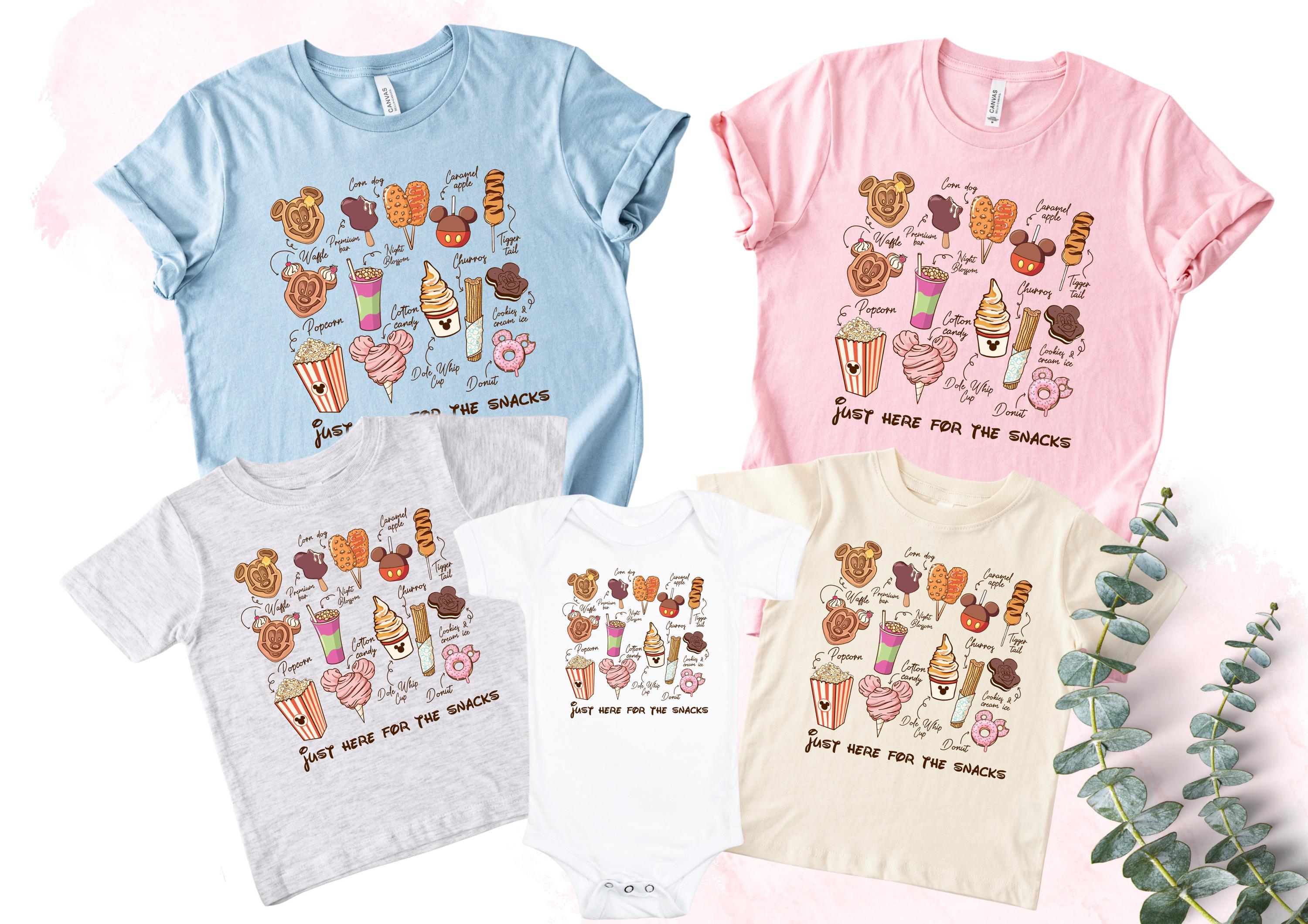 Just Here For The Snacks Shirt,Mickey Mouse Shirt,Disney Snacks Shirt,Disney Food Tour Tees,Disney Vacay Mode,Mickey Minnie Snacking Shirt