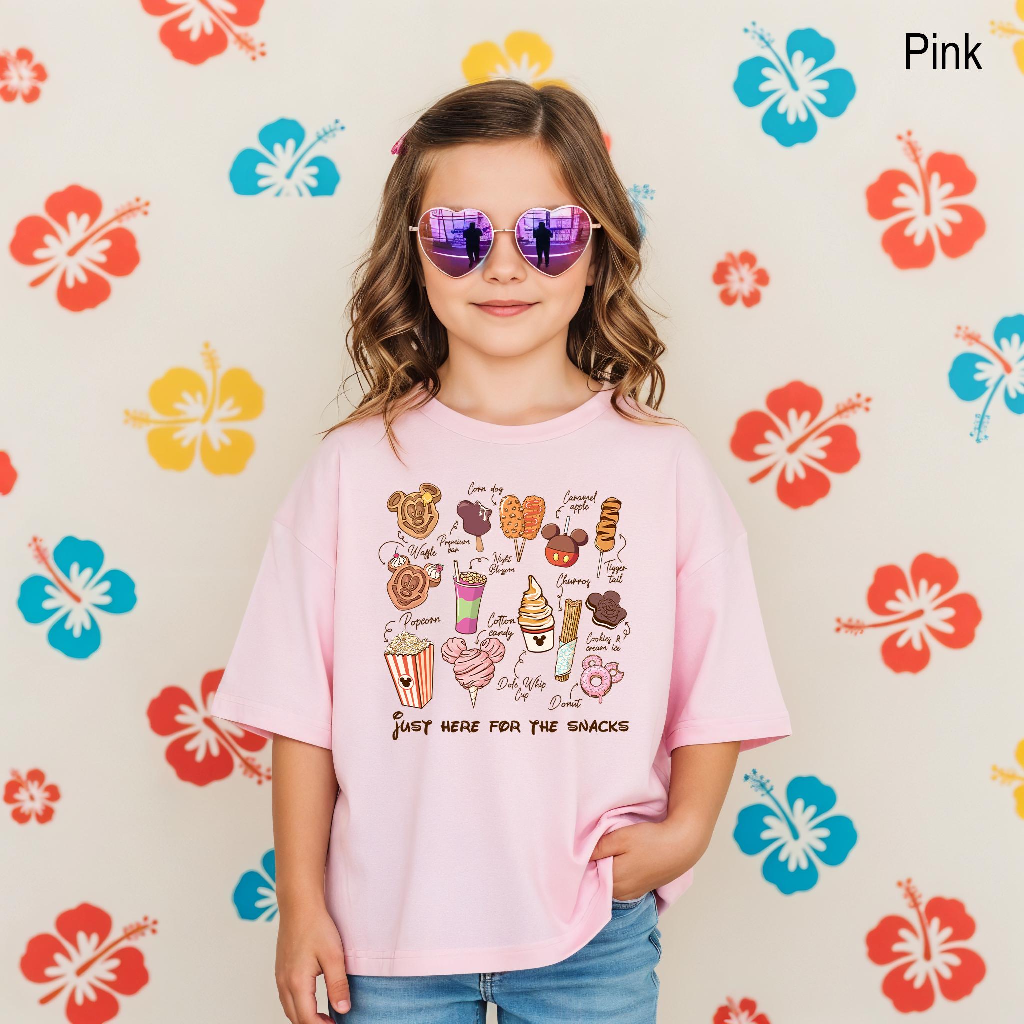 Just Here For The Snacks Shirt,Mickey Mouse Shirt,Disney Snacks Shirt,Disney Food Tour Tees,Disney Vacay Mode,Mickey Minnie Snacking Shirt