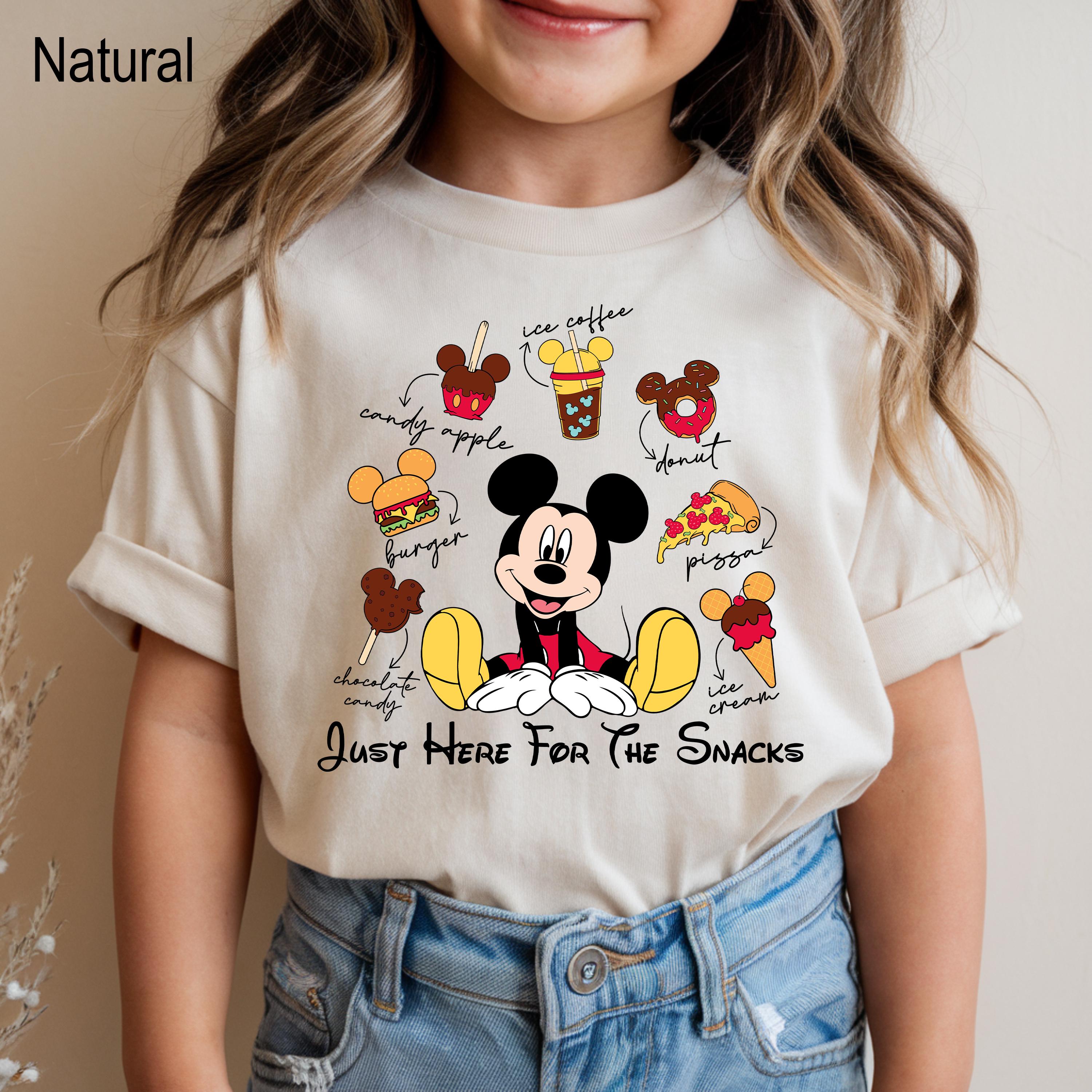 Just Here for the Snacks Shirt, Disney Mickey Snacks Shirt, Disney Vacay Mode, Disney Shirt, WDW Family Trip Tee, Disney Food Shirt