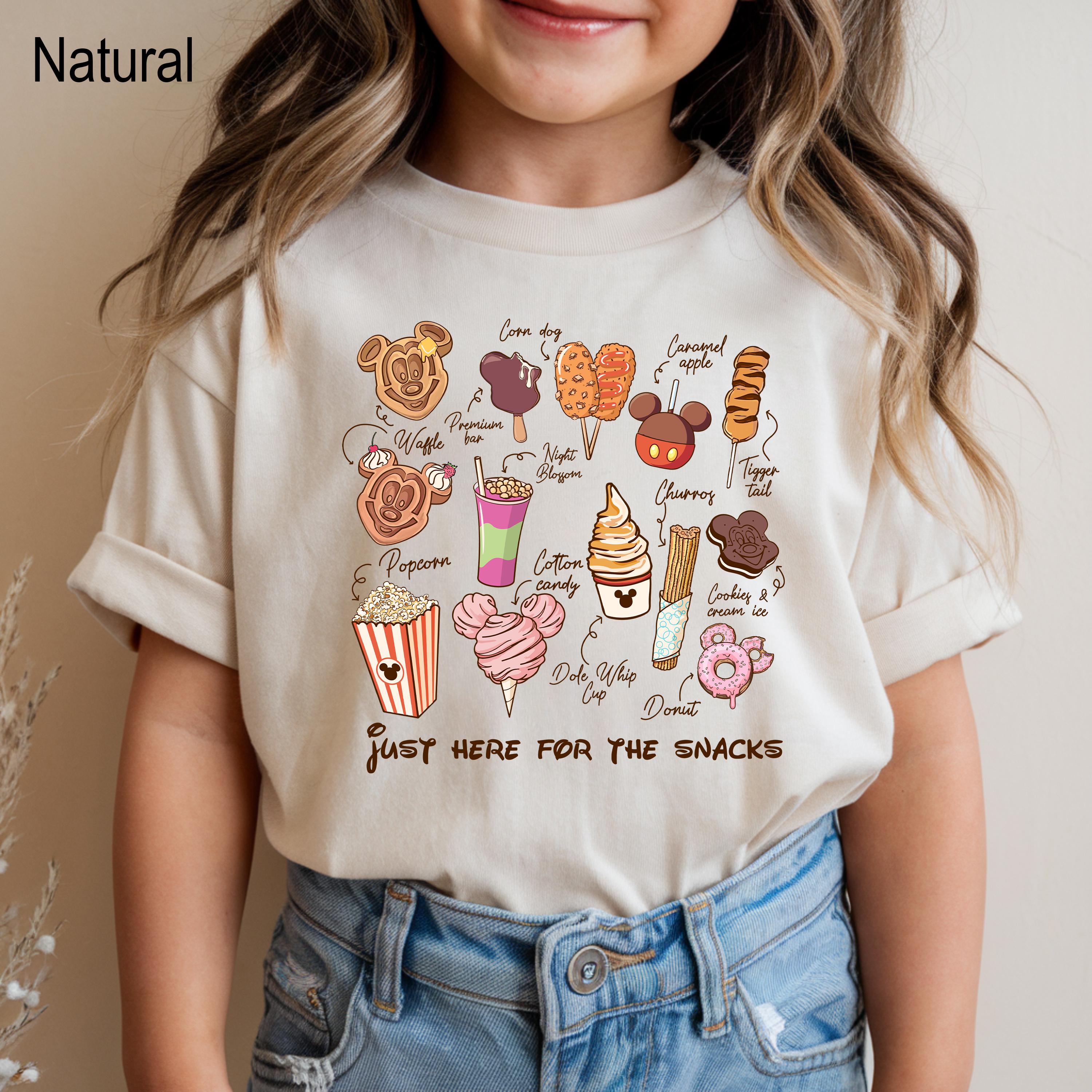 Just Here For The Snacks Shirt,Mickey Mouse Shirt,Disney Snacks Shirt,Disney Food Tour Tees,Disney Vacay Mode,Mickey Minnie Snacking Shirt