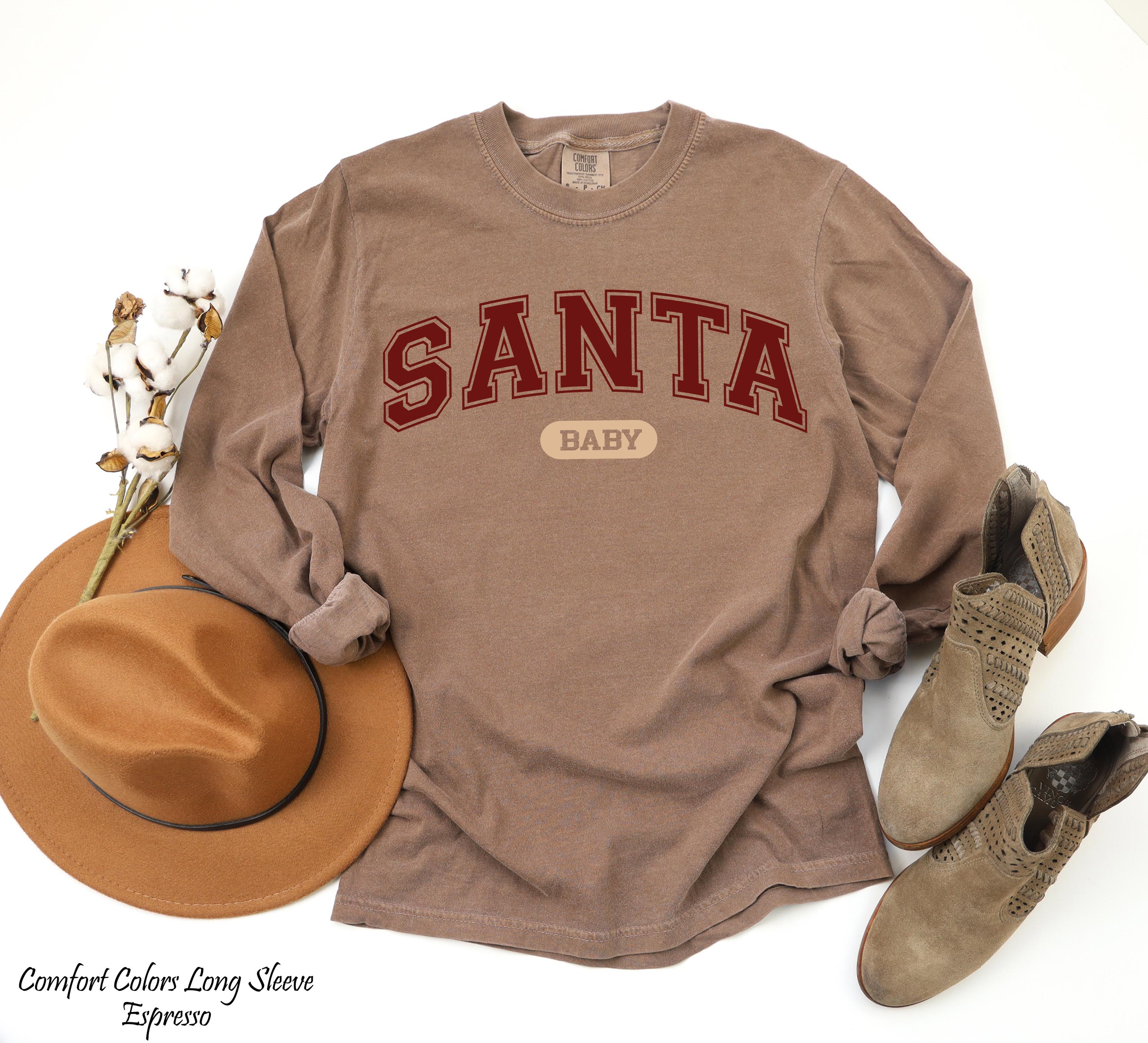 Santa Baby Sweatshirt for Christmas, Santa Claus Sweatshirt, Holiday Sweatshirt, Christmas Unisex Sweatshirt, Holiday Party Sweatshirt