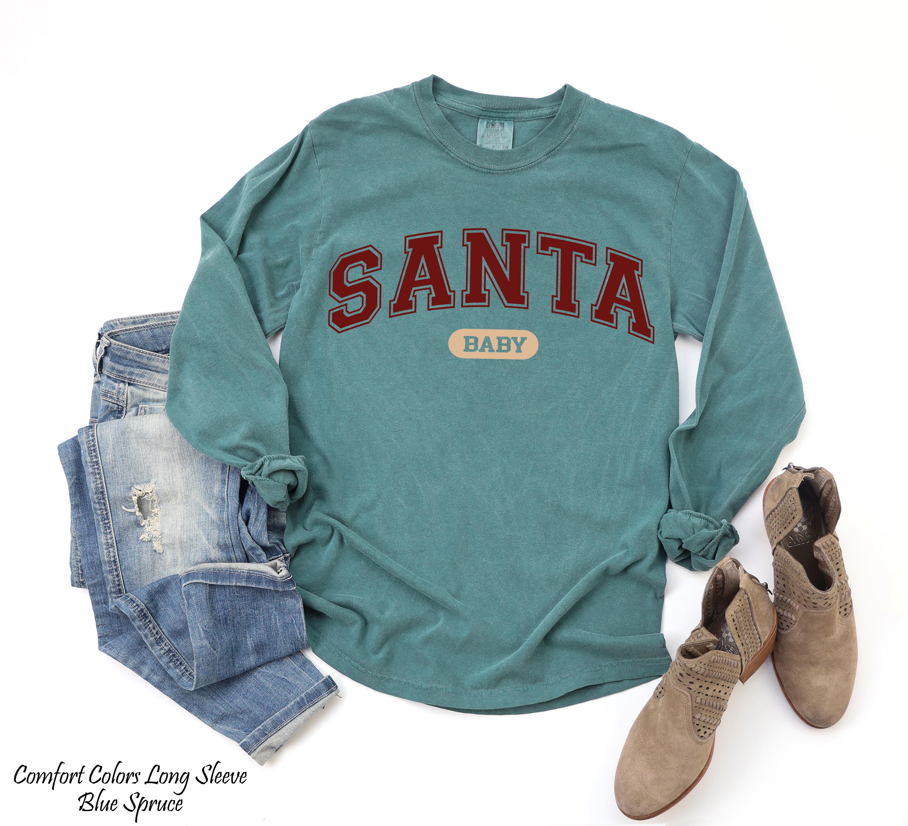 Santa Baby Sweatshirt for Christmas, Santa Claus Sweatshirt, Holiday Sweatshirt, Christmas Unisex Sweatshirt, Holiday Party Sweatshirt