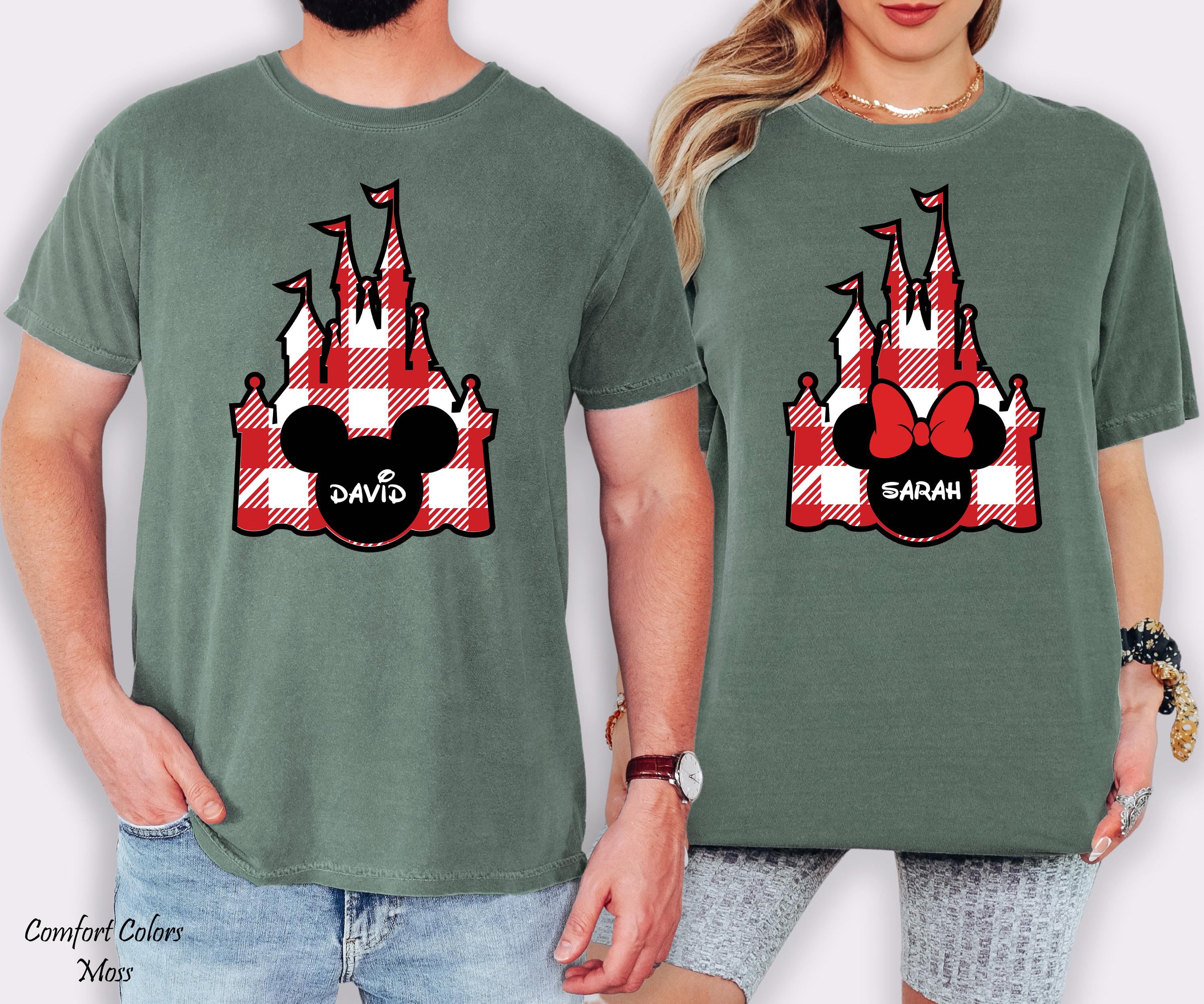 Disneyland Christmas Couple Mickey Minnie Shirt, Custom Disney Family Christmas Shirt,Christmas Couple Matching shirt,X-mas Holiday Shirt