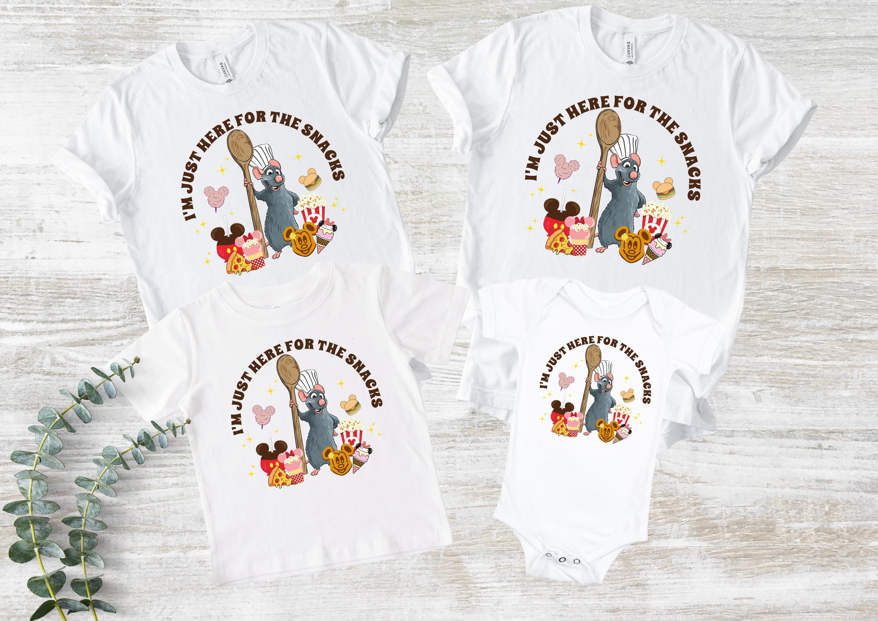 Retro Remy Ratatouille Shirt,I'm Just Here For The Snacks Family Shirt,Disney Family Shirt,Little Chef Ratatouille Tee,Disney Snacks Shirt