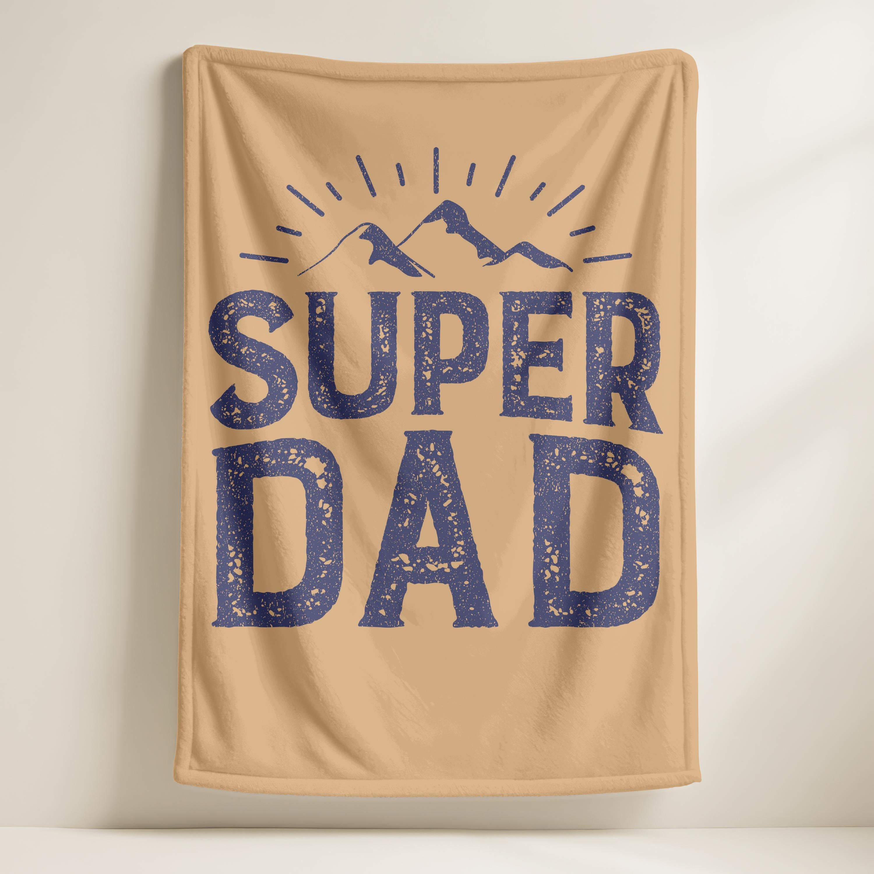Super Dad Blanket, Superhero Blanket, Daddy Gift, Cool Dad Blanket, Funny Father’s Day Gift, Velveteen Plush Blanket, Cozy Throw Blanket