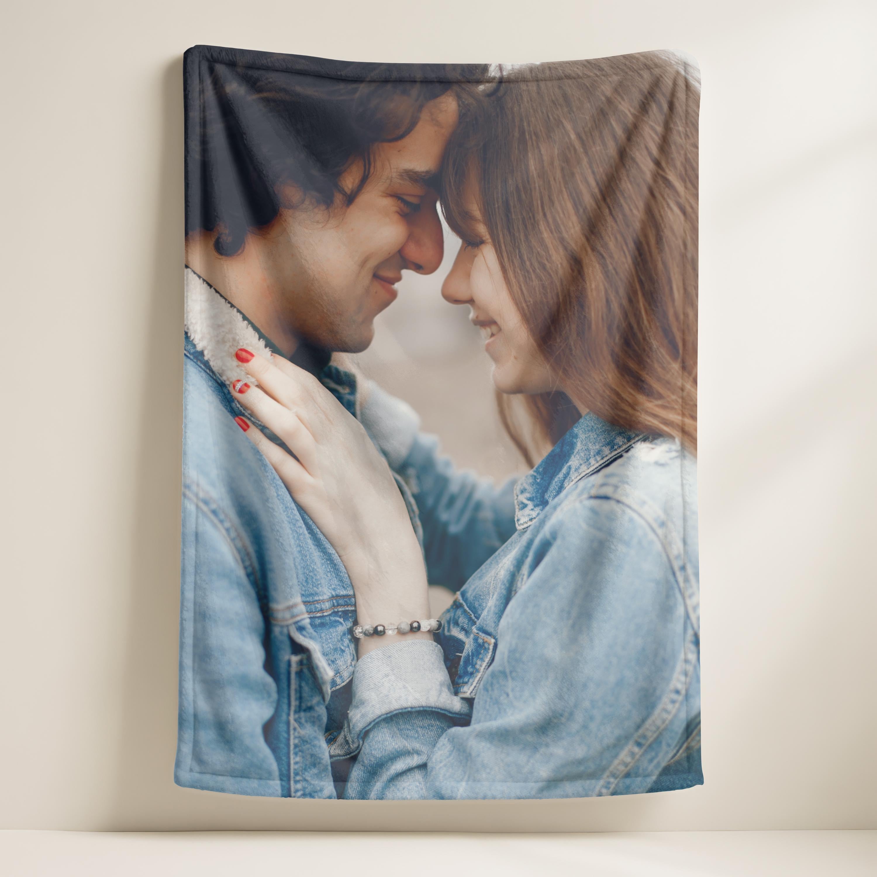 Customizable Photo Blanket, Family & Friends Custom Gifts, Special Memory Keepsake for Wedding, Custom Family Collage Photo Blanket Gifts