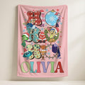 Disney Inside Out 2 Blanket, Custom Name Blanket For Kids, Disney World Friendship Blanket,Inside Out Emotions Gift Blanket,Christmas Gift
