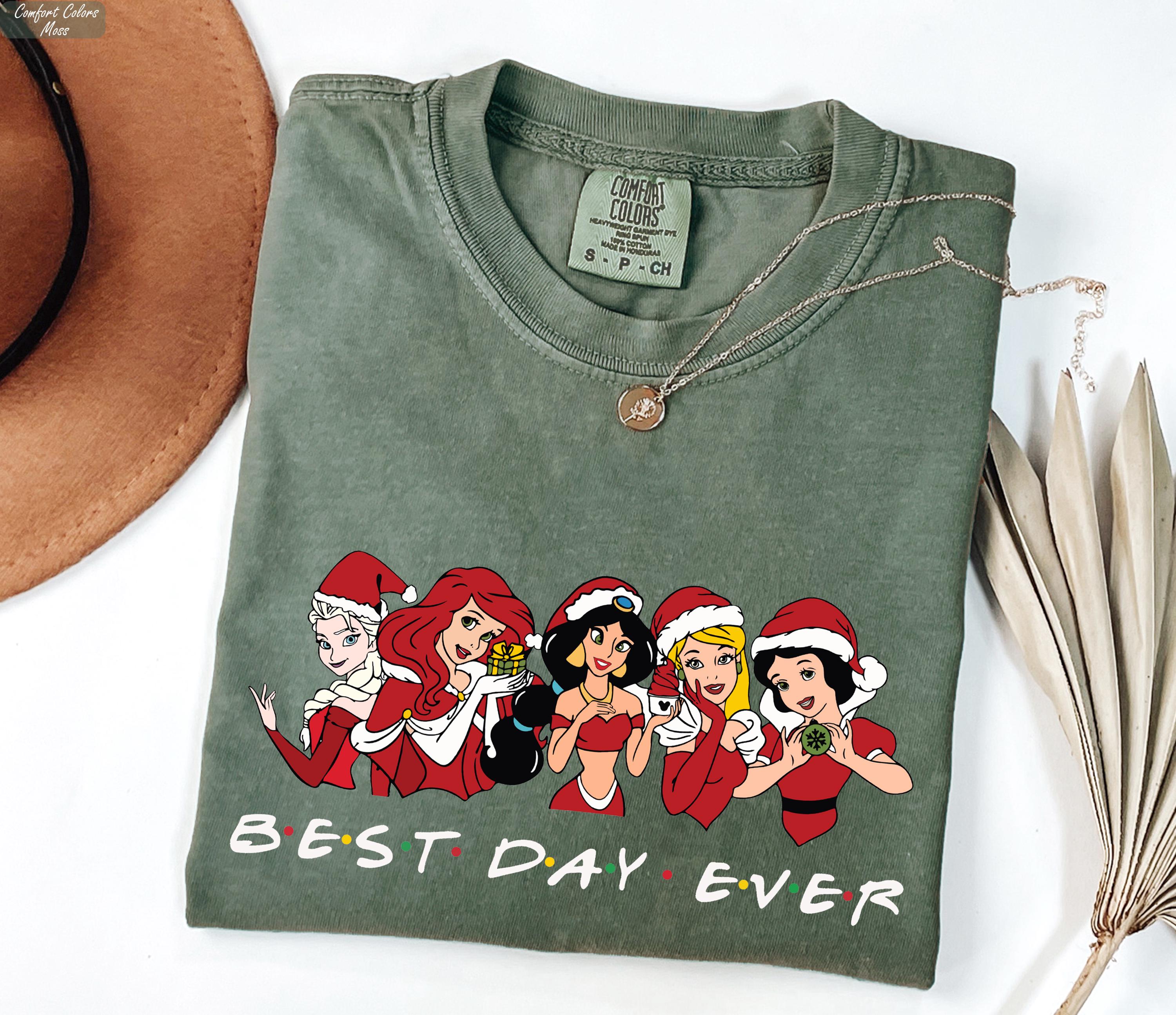 Disney Princess Christmas Shirt, Best Day Ever Princess Shirt, Mickey's Very Merry Christmas Party Shirts,  Elsa Jasmine Disney Girl Trip