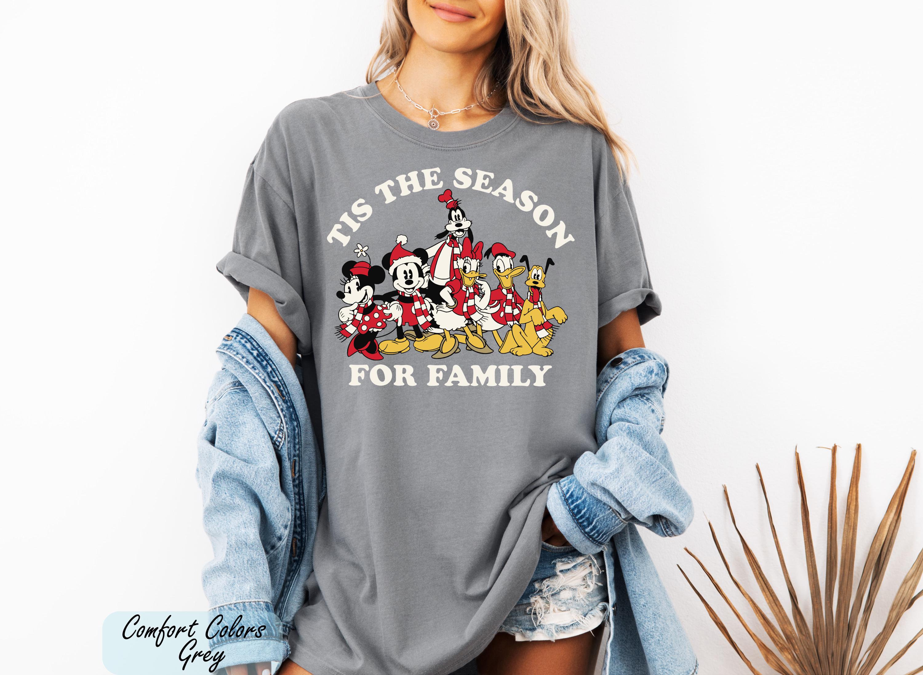 Disney Tis the Season for Family Shirt, Mickey and Friends Family Matching Xmas Shirt, Cute Christmas Mickey and FriendsMouse T-Shirt Gift