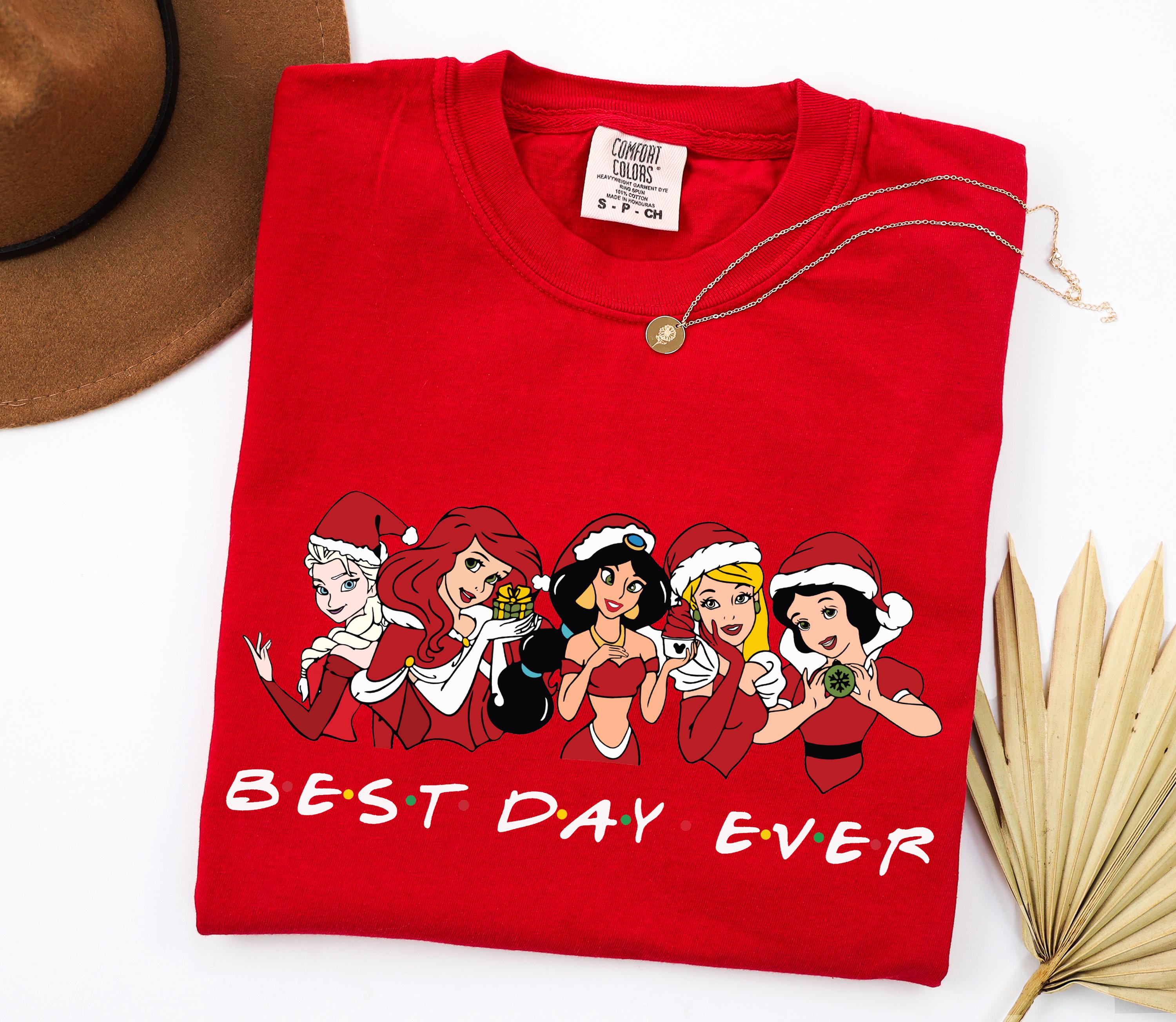 Disney Princess Christmas Shirt, Best Day Ever Princess Shirt, Mickey's Very Merry Christmas Party Shirts,  Elsa Jasmine Disney Girl Trip