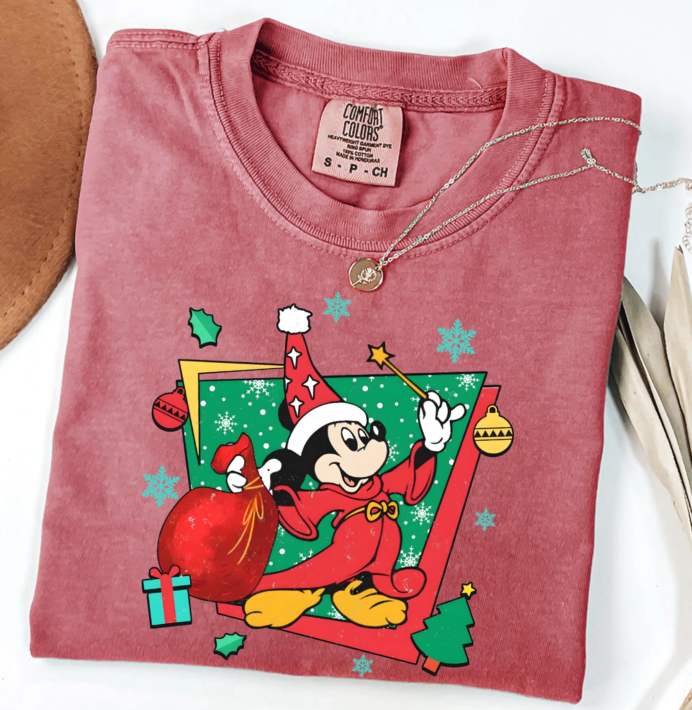 Disney Fantasia Mickey Wizard Shirt, Vintage Mickey Witch Shirts, Disneyland Family Trip Shirt, Magic Kingdom Shirt, Mickey Sorcerer Tee